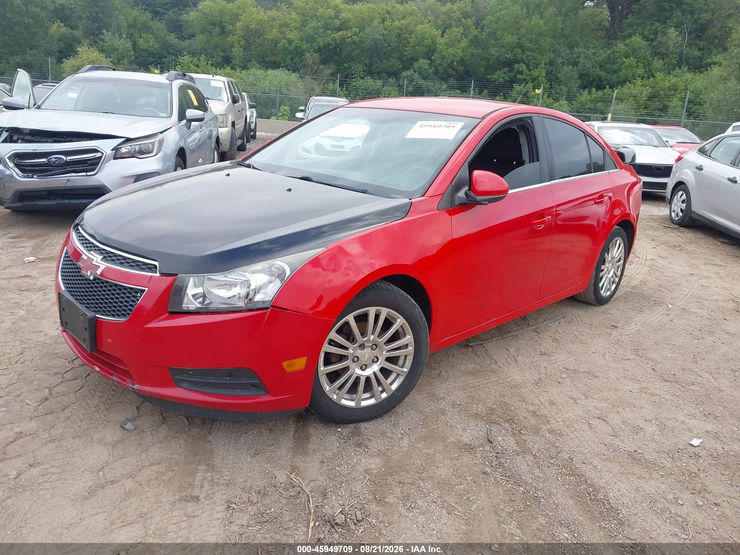 2014 Chevrolet Cruze Eco Manual Red vin: 1G1PJ5SB3E7350379