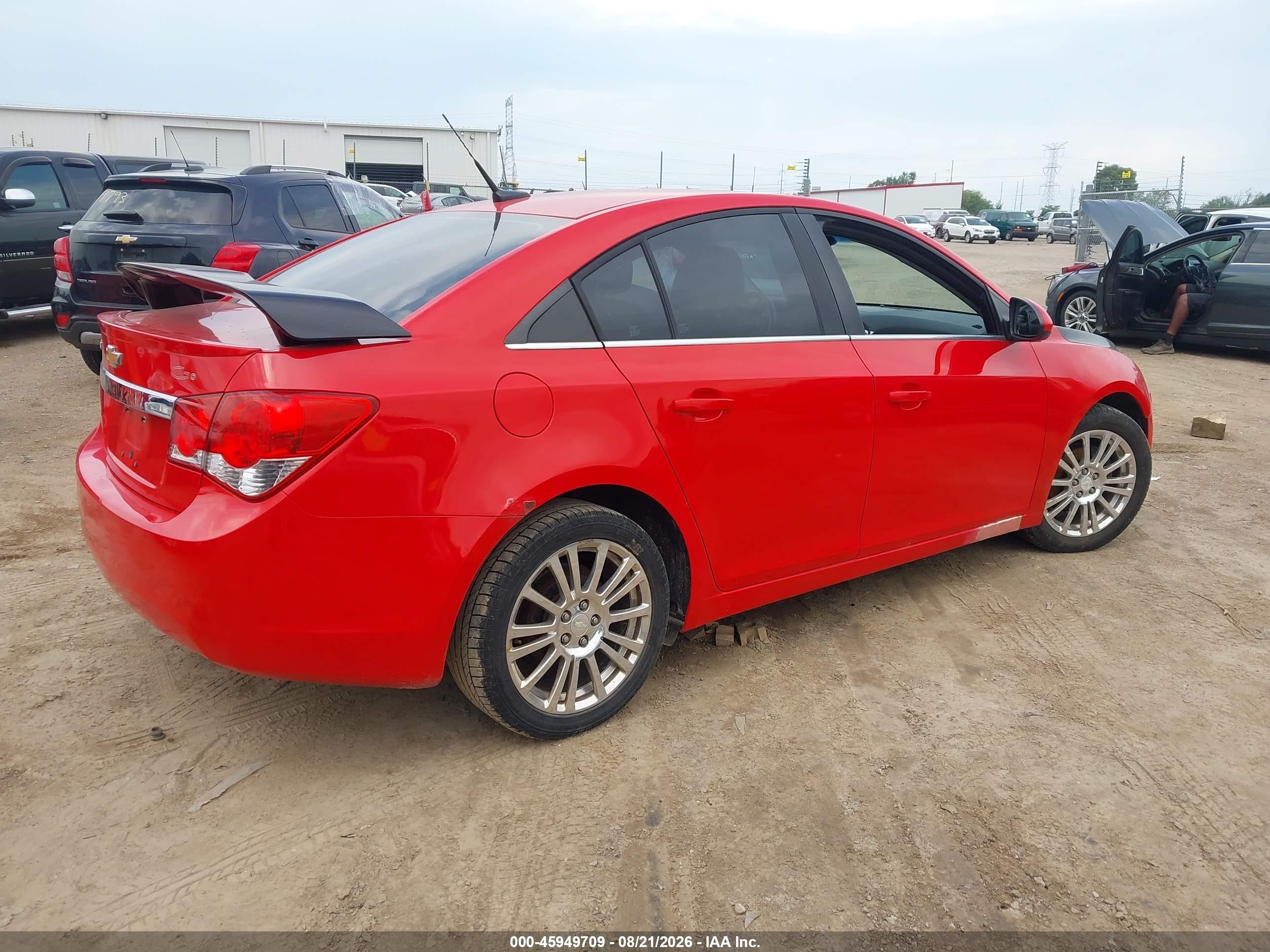 2014 Chevrolet Cruze Eco Manual Red vin: 1G1PJ5SB3E7350379