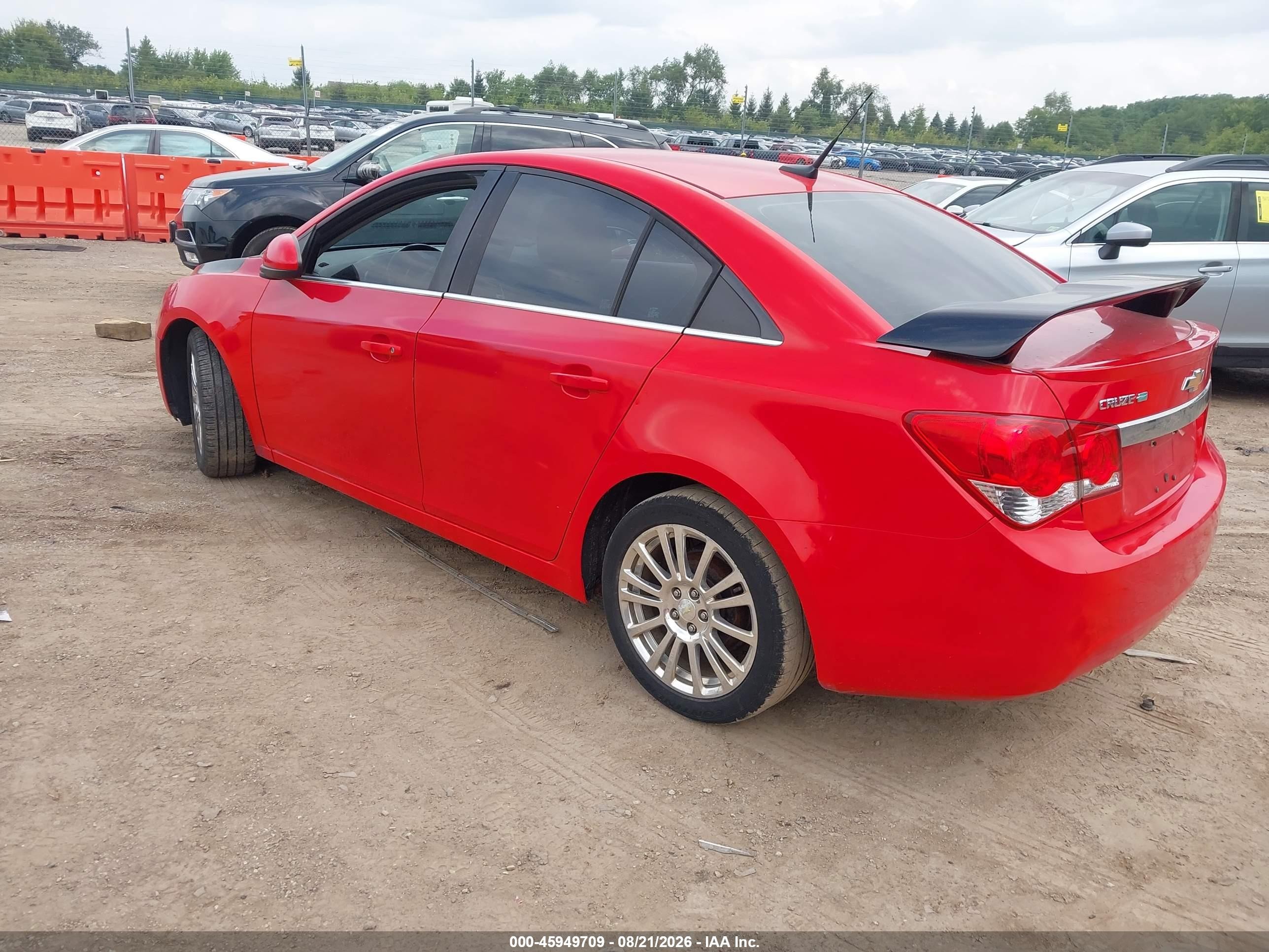 2014 Chevrolet Cruze Eco Manual Red vin: 1G1PJ5SB3E7350379