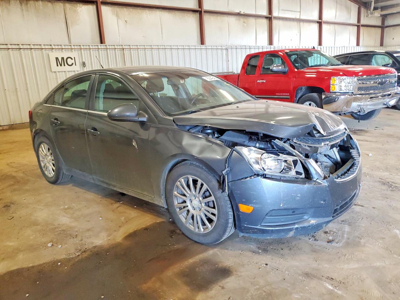 2013 Chevrolet Cruze Eco Gray vin: 1G1PJ5SB4D7165403