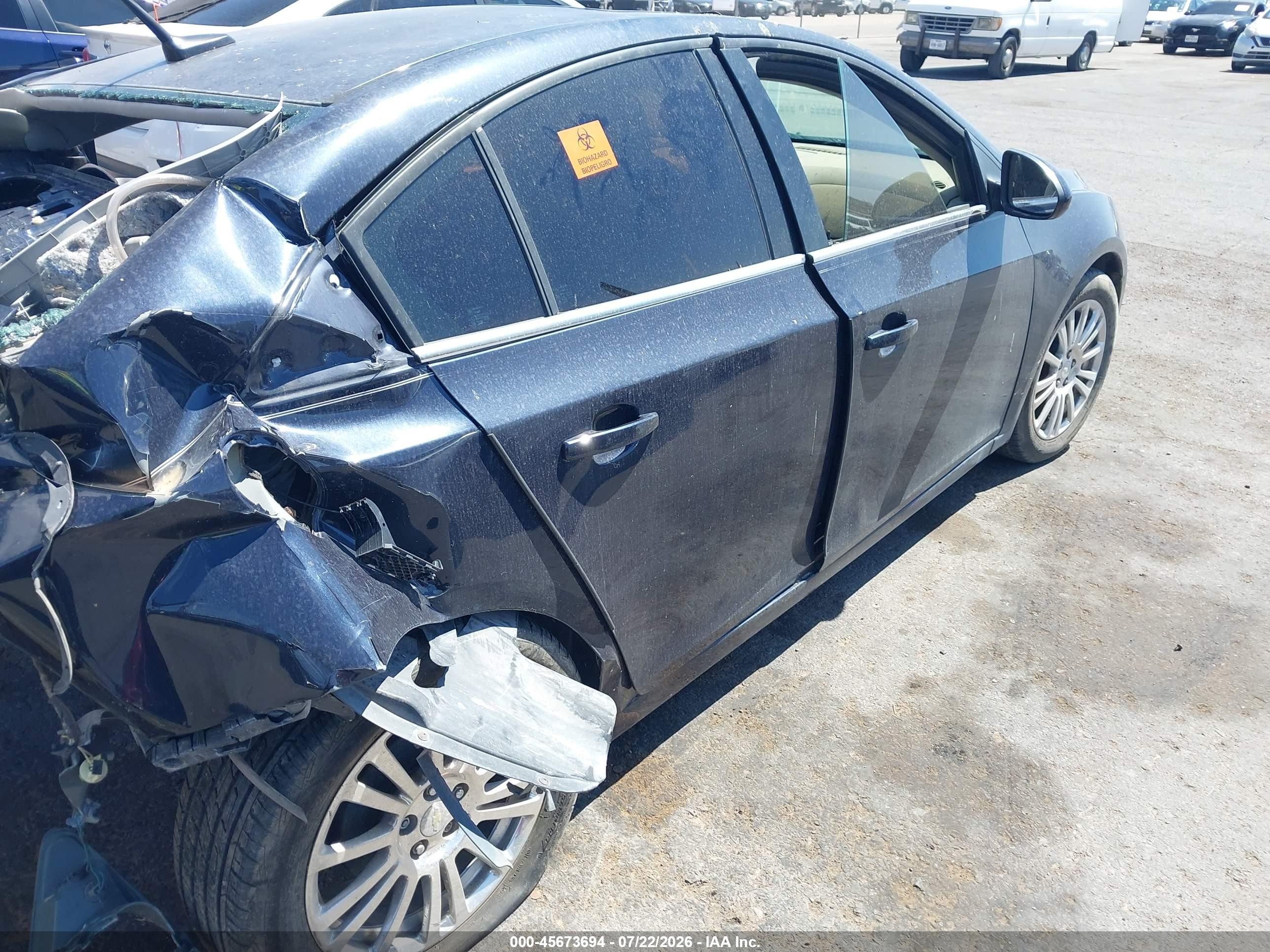 2014 Chevrolet Cruze Eco Manual Синий vin: 1G1PJ5SB5E7431271