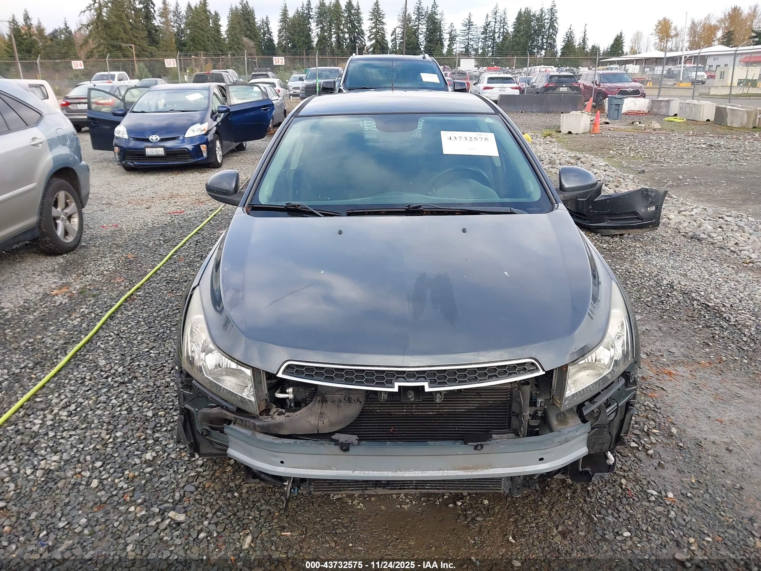 2013 Chevrolet Cruze Eco Manual Gray vin: 1G1PJ5SB6D7169534