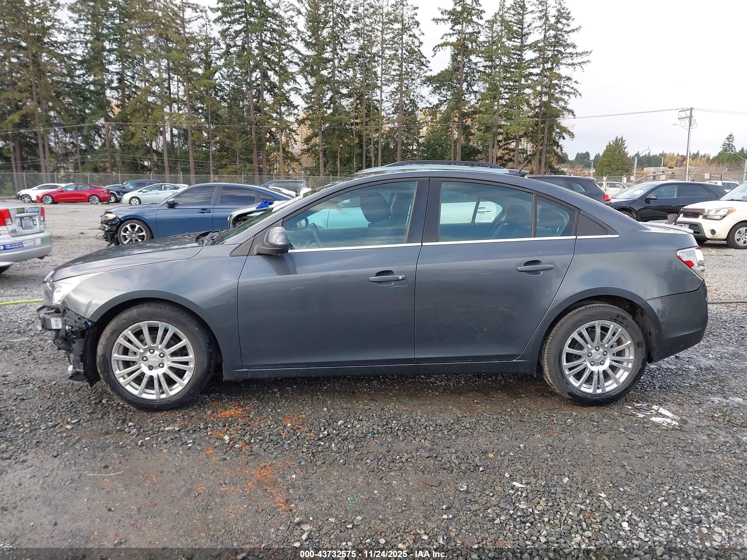 2013 Chevrolet Cruze Eco Manual Gray vin: 1G1PJ5SB6D7169534