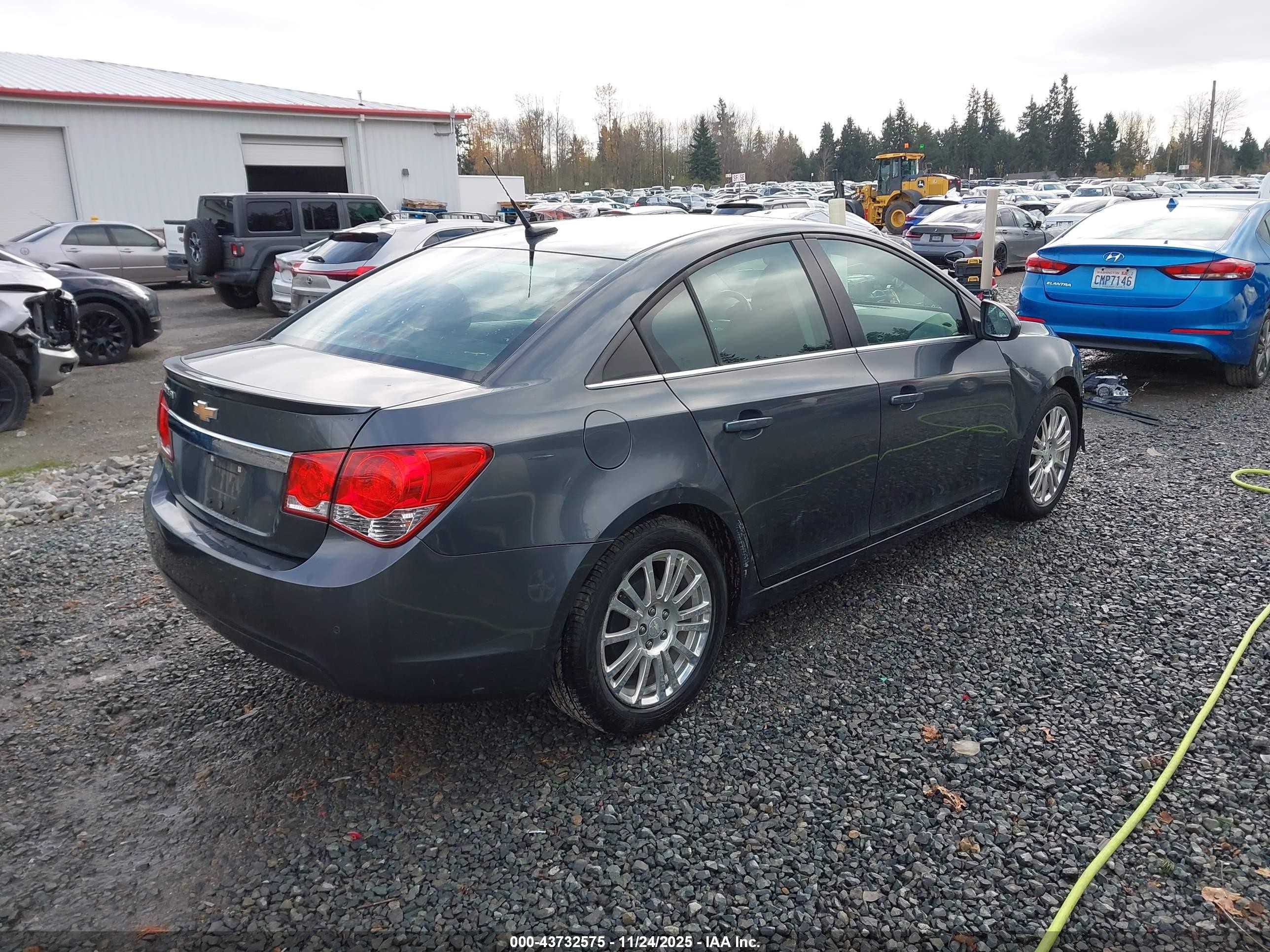 2013 Chevrolet Cruze Eco Manual Gray vin: 1G1PJ5SB6D7169534