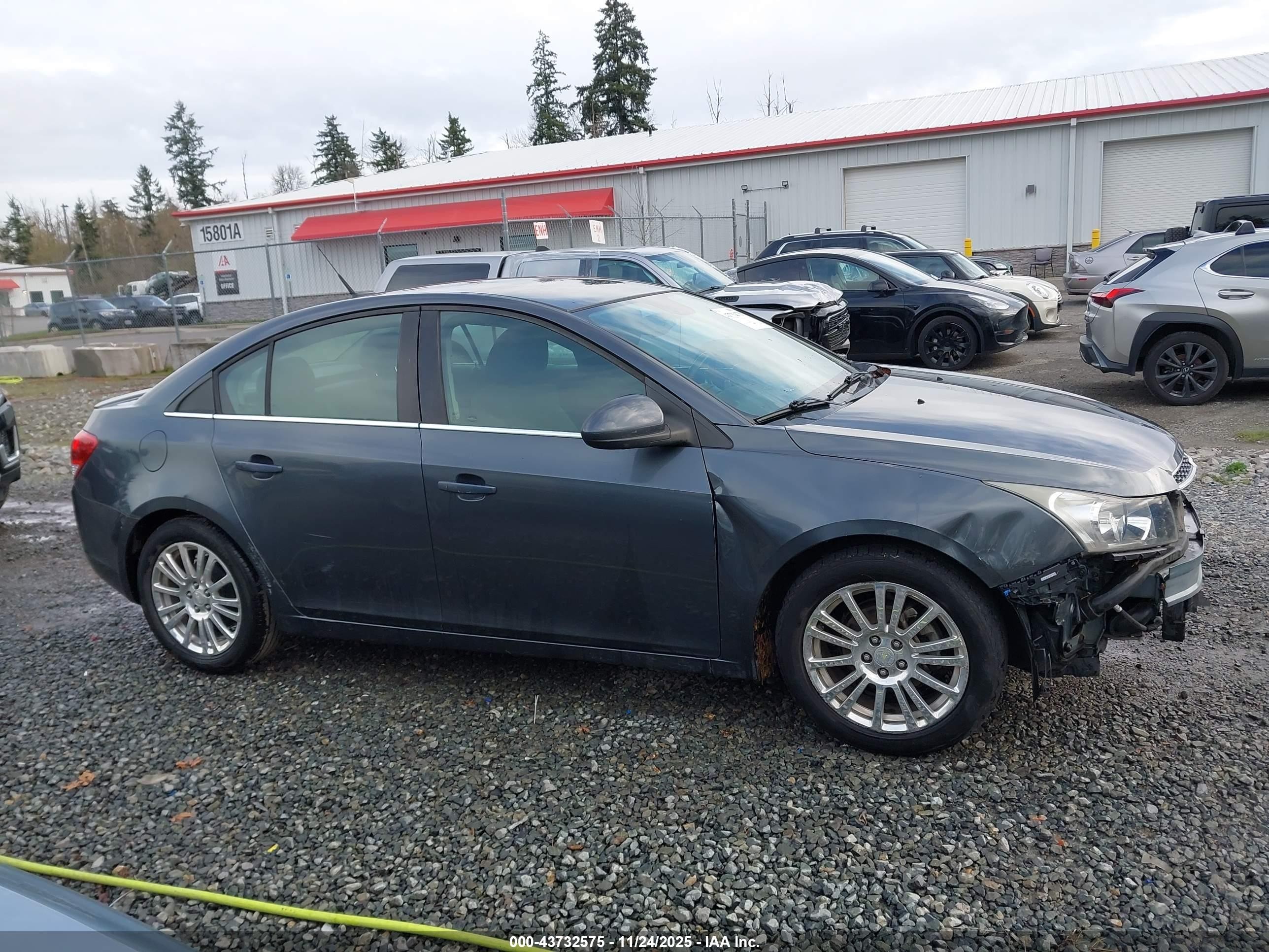 2013 Chevrolet Cruze Eco Manual Gray vin: 1G1PJ5SB6D7169534