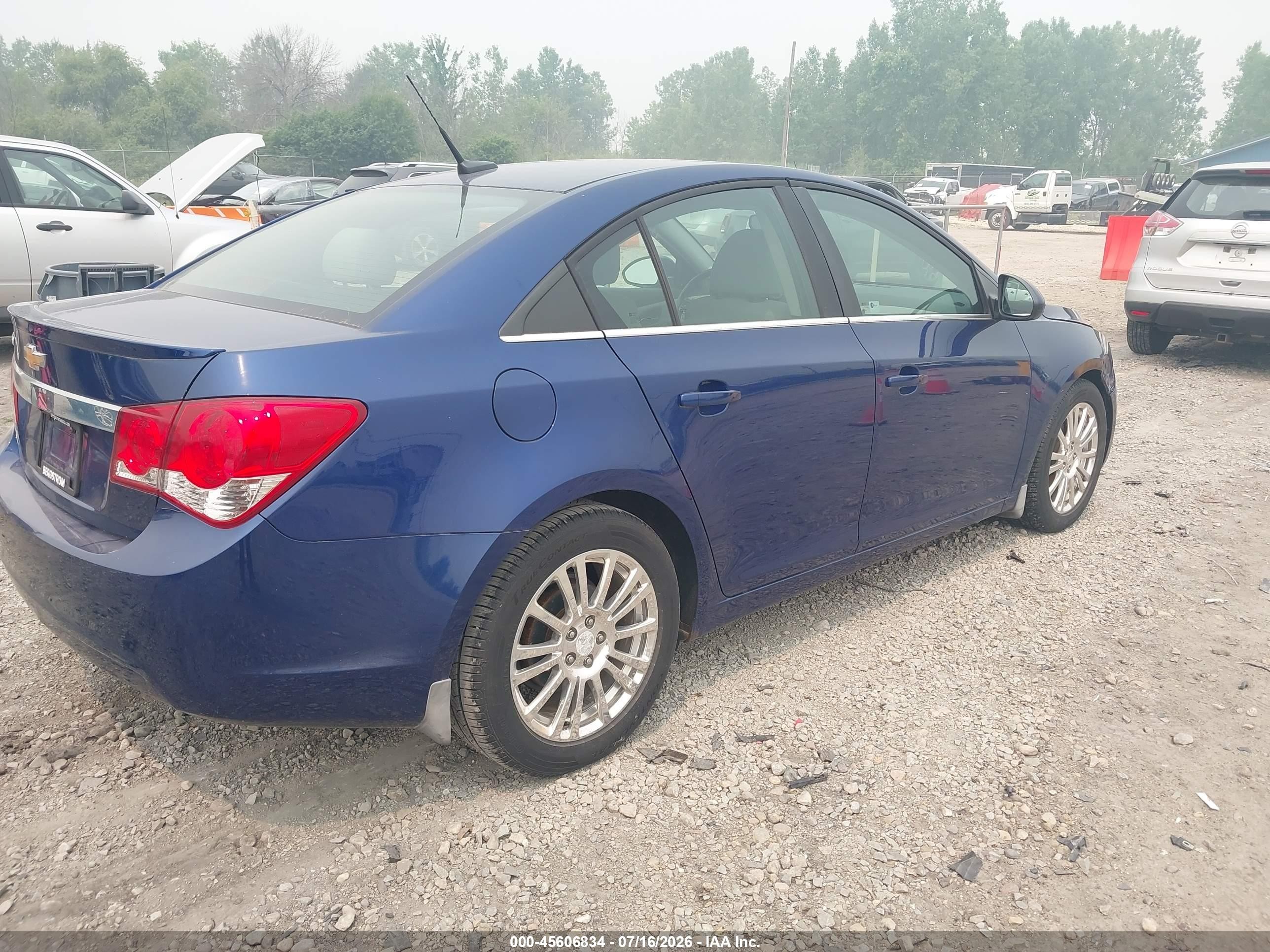 2013 Chevrolet Cruze Eco Manual Dark Blue vin: 1G1PJ5SB9D7124071