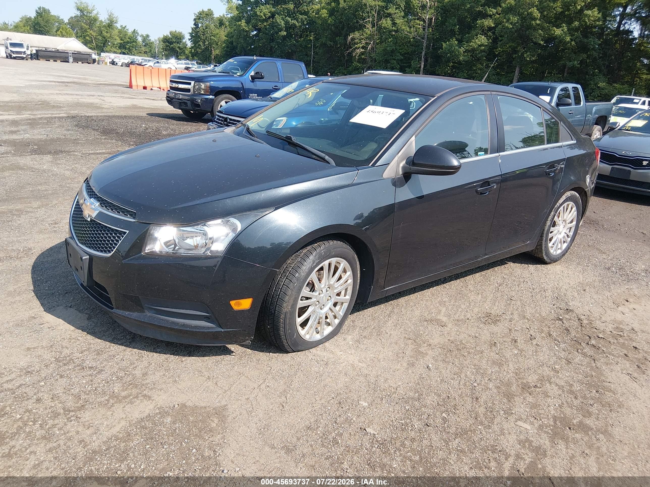 2013 Chevrolet Cruze Eco Manual Black vin: 1G1PJ5SBXD7229170