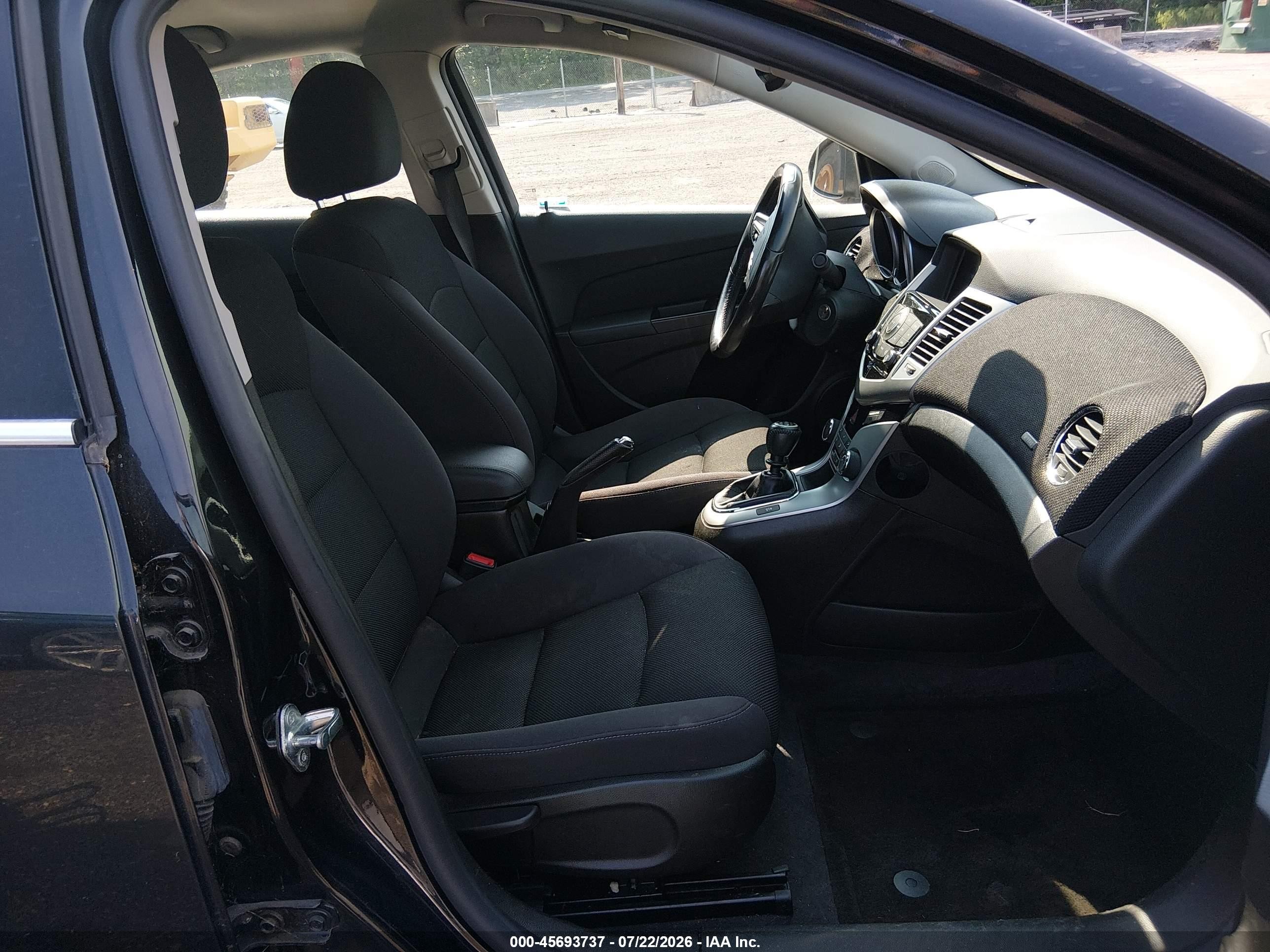 2013 Chevrolet Cruze Eco Manual Black vin: 1G1PJ5SBXD7229170