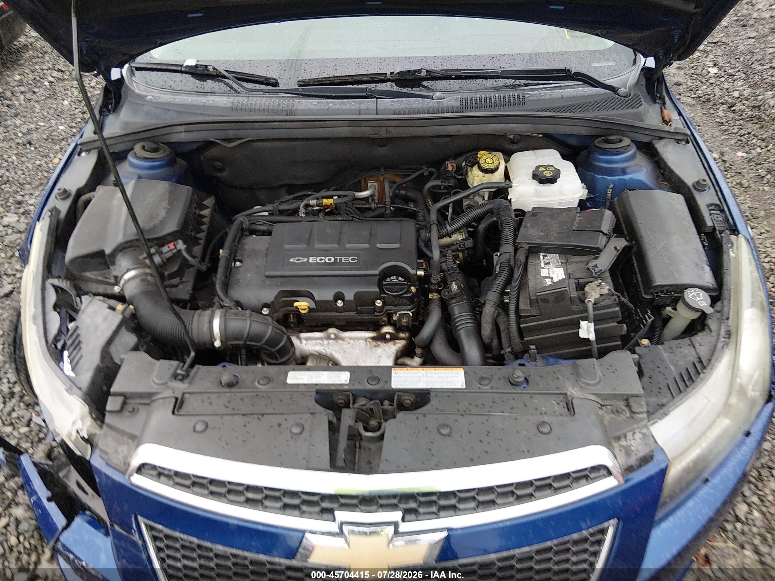 2012 Chevrolet Cruze Eco Blue vin: 1G1PJ5SC1C7127361