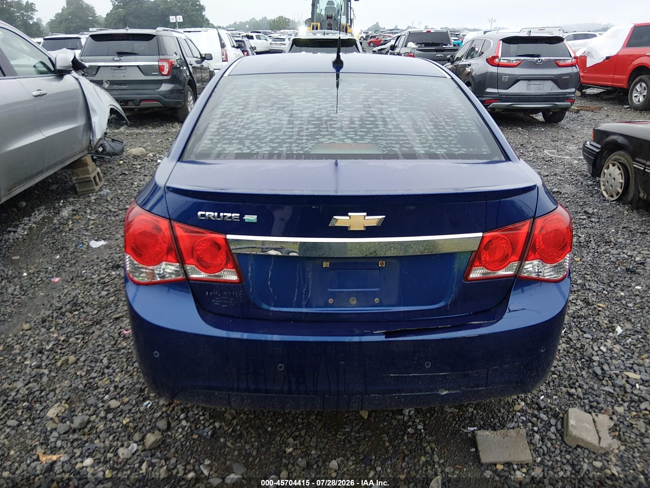 2012 Chevrolet Cruze Eco Blue vin: 1G1PJ5SC1C7127361