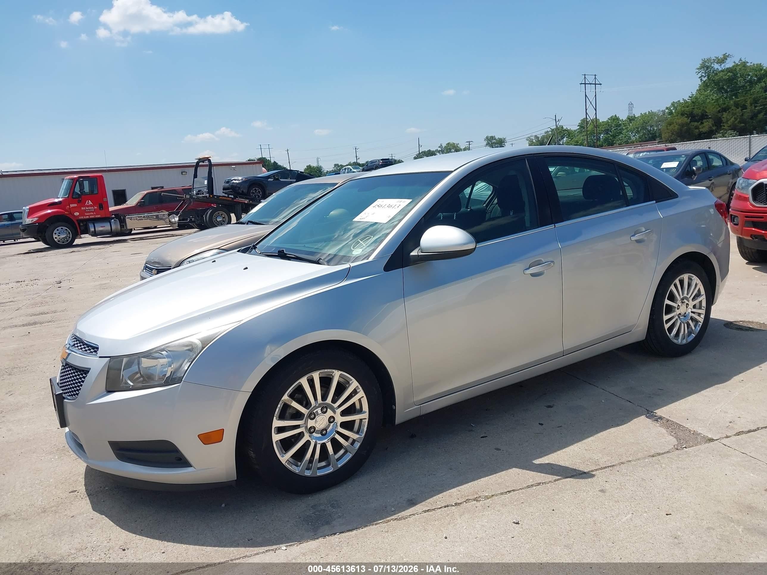 2012 Chevrolet Cruze Eco Silver vin: 1G1PJ5SC1C7232031