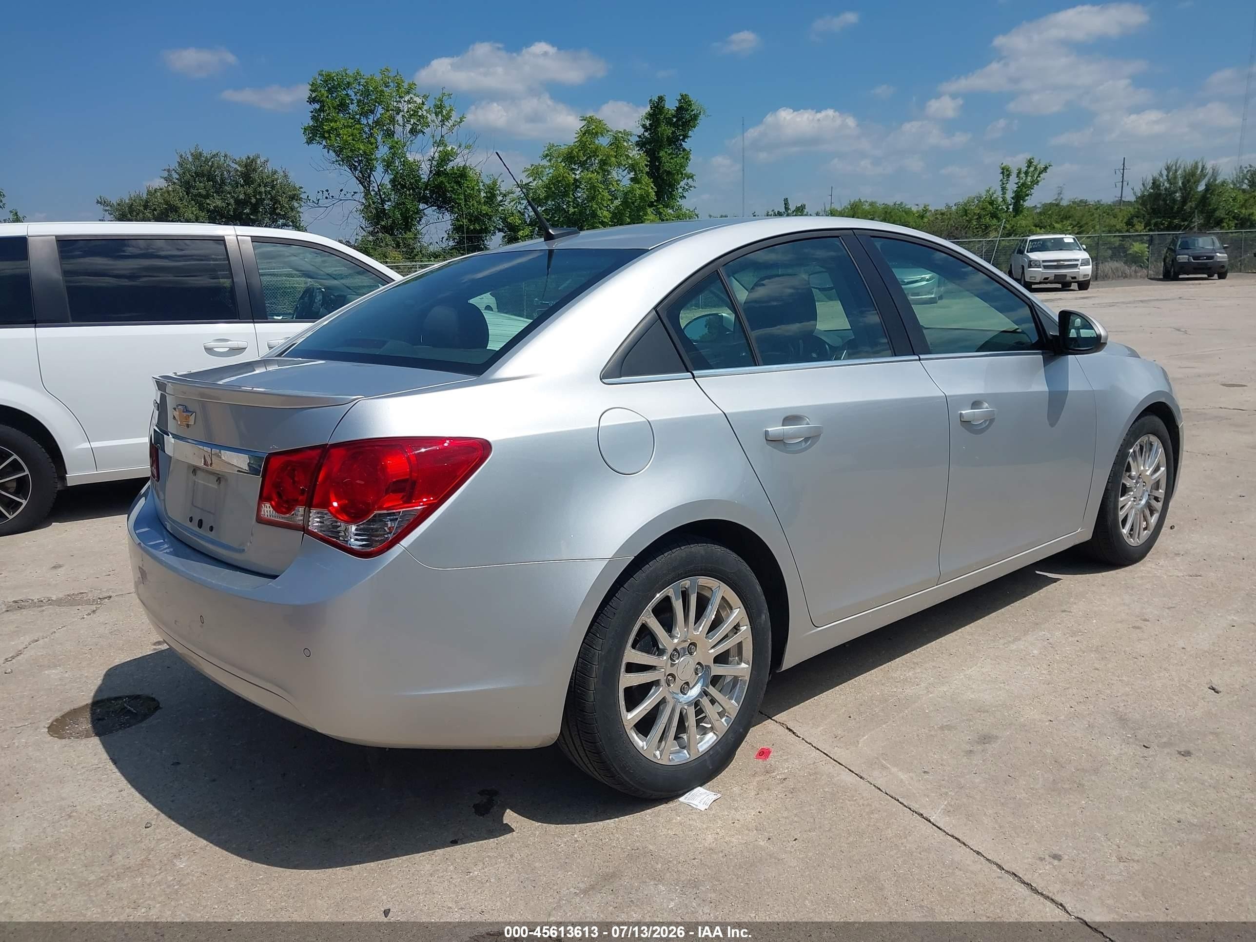 2012 Chevrolet Cruze Eco Silver vin: 1G1PJ5SC1C7232031