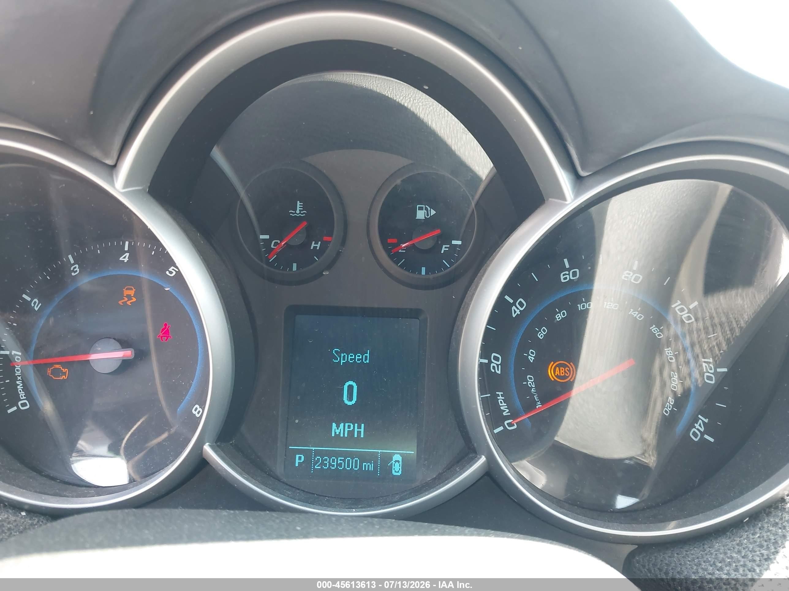 2012 Chevrolet Cruze Eco Silver vin: 1G1PJ5SC1C7232031
