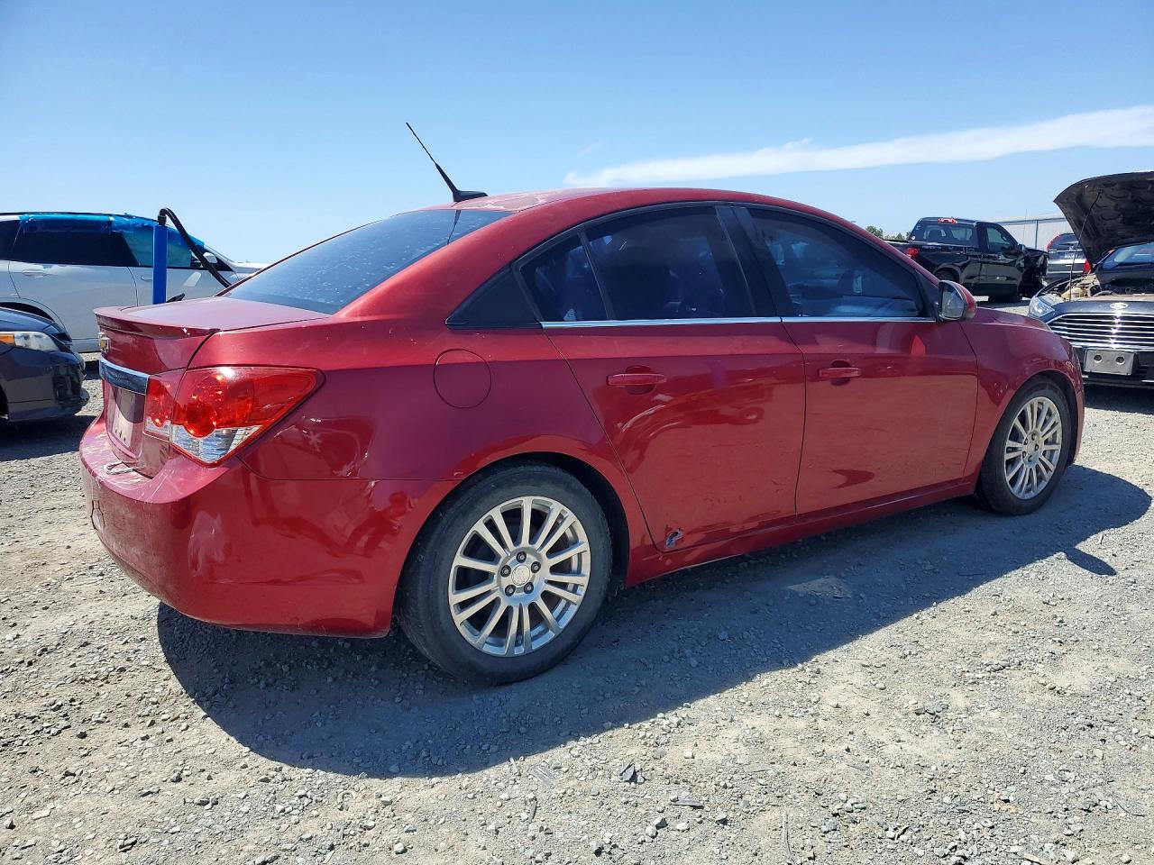 2012 Chevrolet Cruze Eco Burgundy vin: 1G1PJ5SC1C7260735