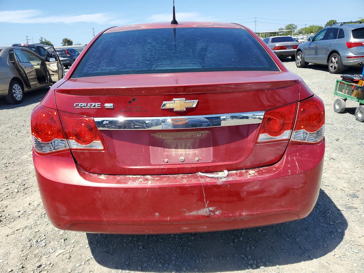 2012 Chevrolet Cruze Eco Burgundy vin: 1G1PJ5SC1C7260735