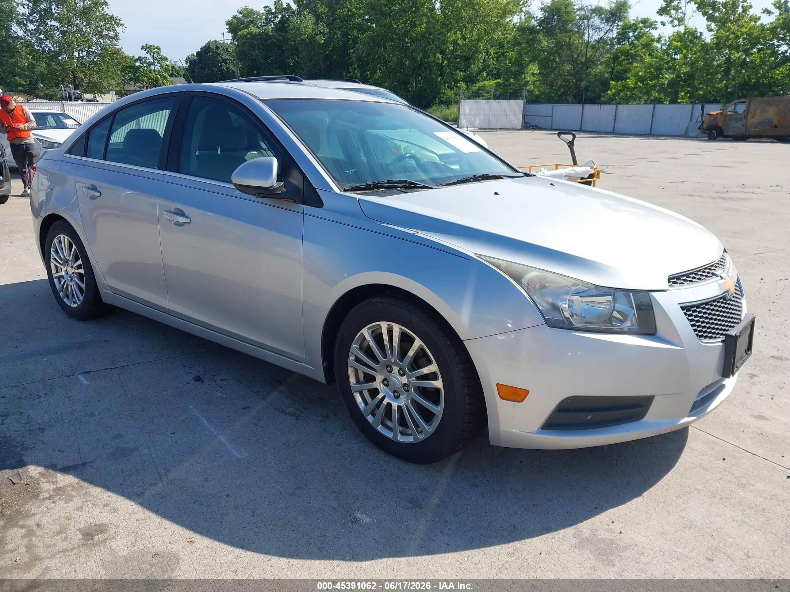 2012 Chevrolet Cruze Eco Silver vin: 1G1PJ5SC1C7282749