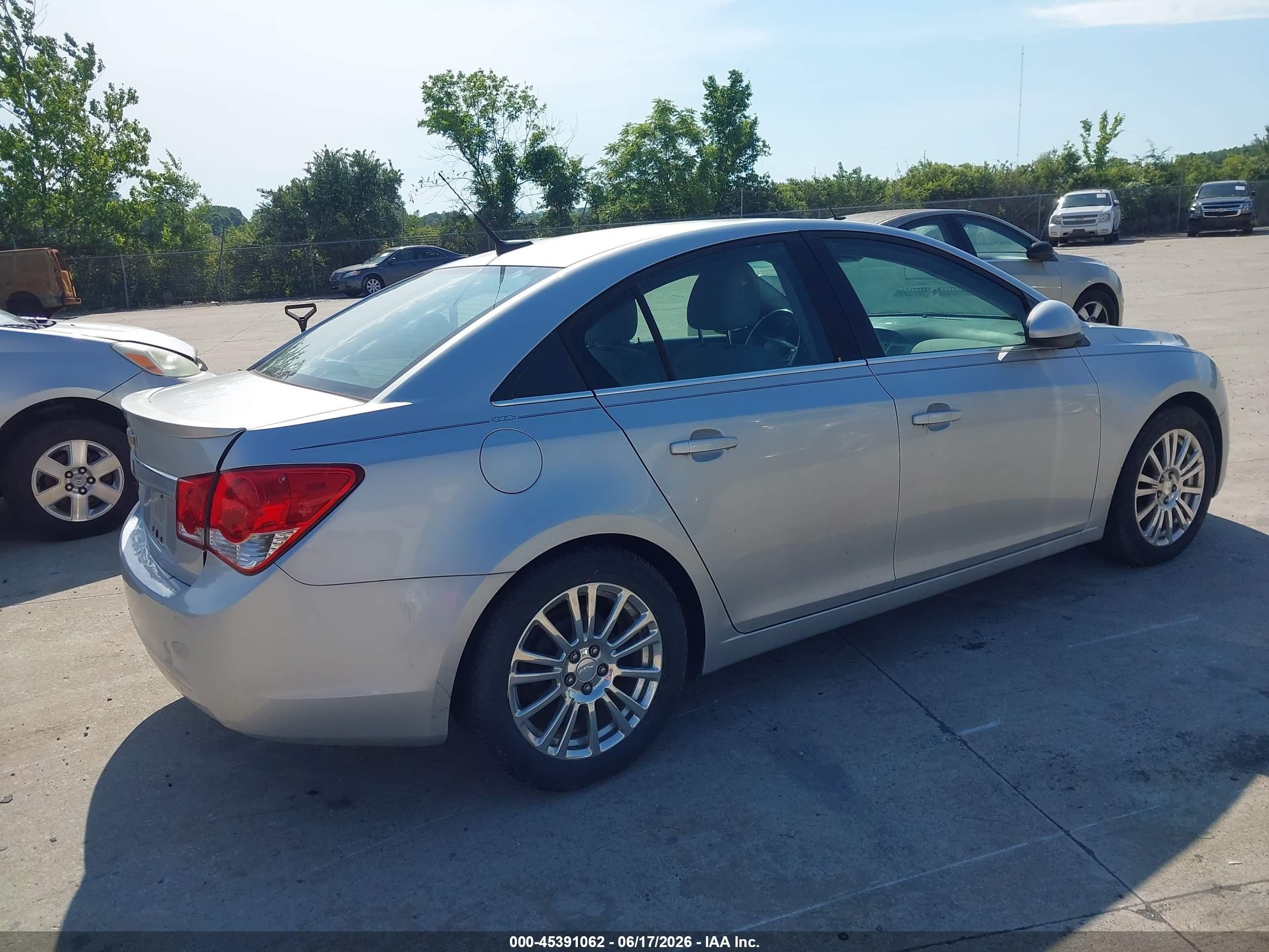 2012 Chevrolet Cruze Eco Silver vin: 1G1PJ5SC1C7282749