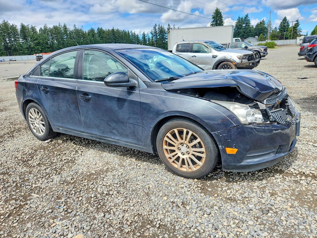 2012 Chevrolet Cruze Eco Black vin: 1G1PJ5SC1C7363797