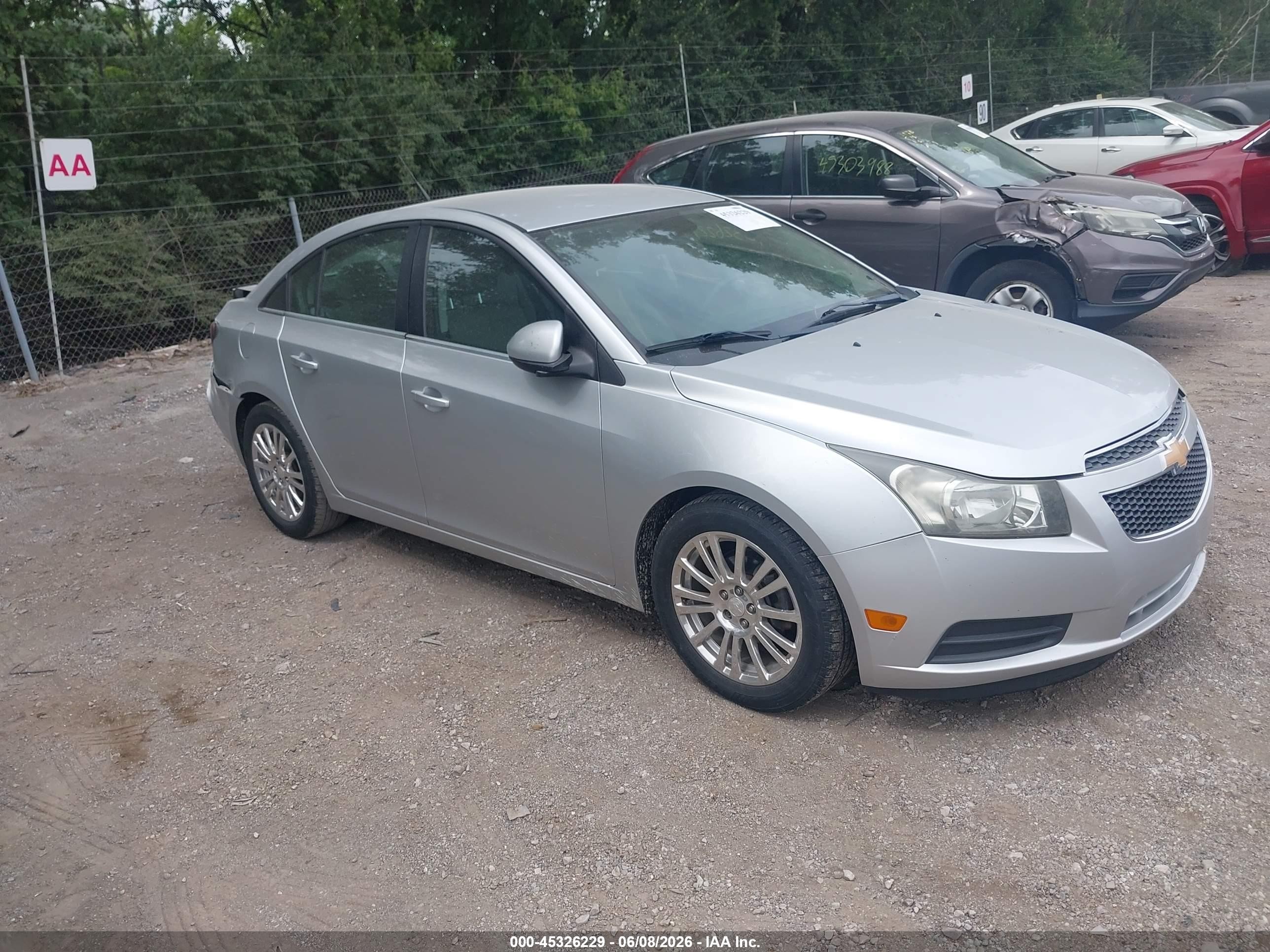 2012 Chevrolet Cruze Eco Silver vin: 1G1PJ5SC2C7409685
