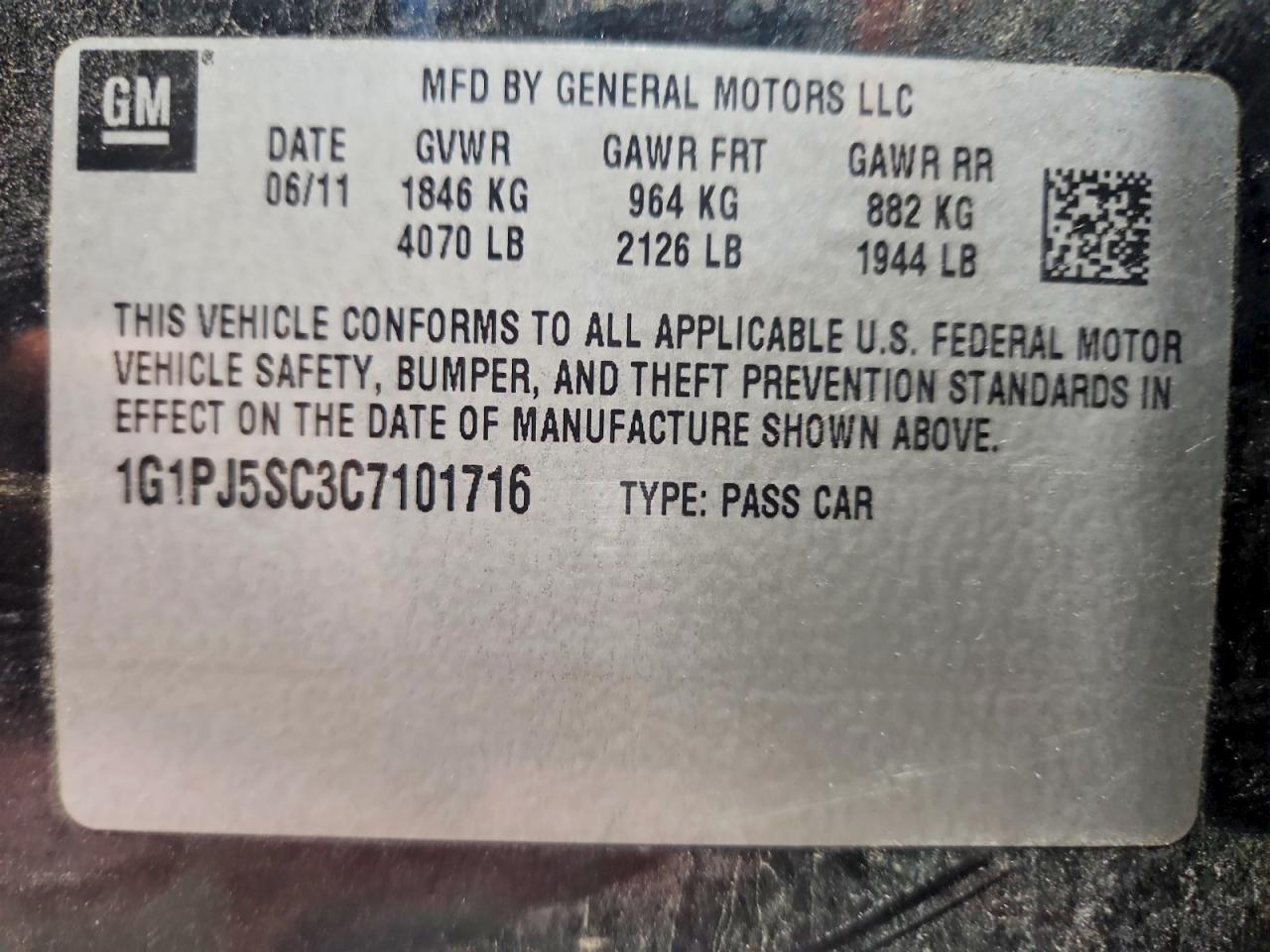 2012 Chevrolet Cruze Eco Черный vin: 1G1PJ5SC3C7101716