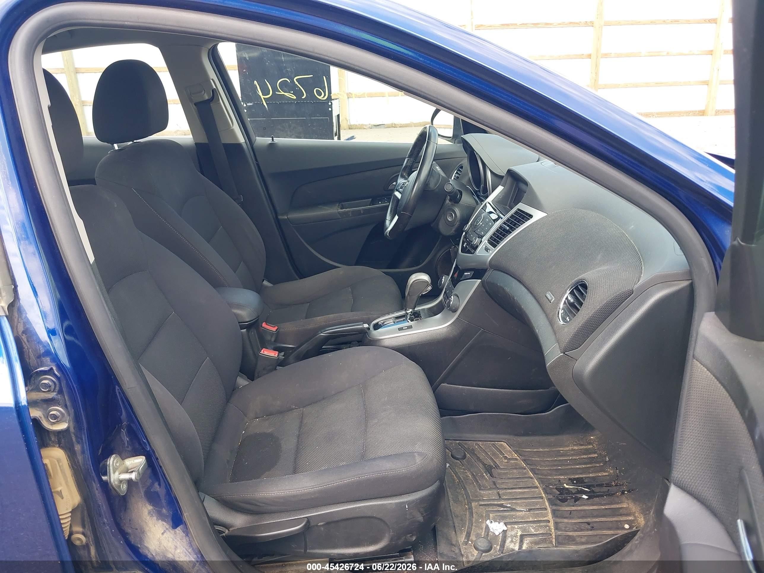 2012 Chevrolet Cruze Eco Blue vin: 1G1PJ5SC3C7289153