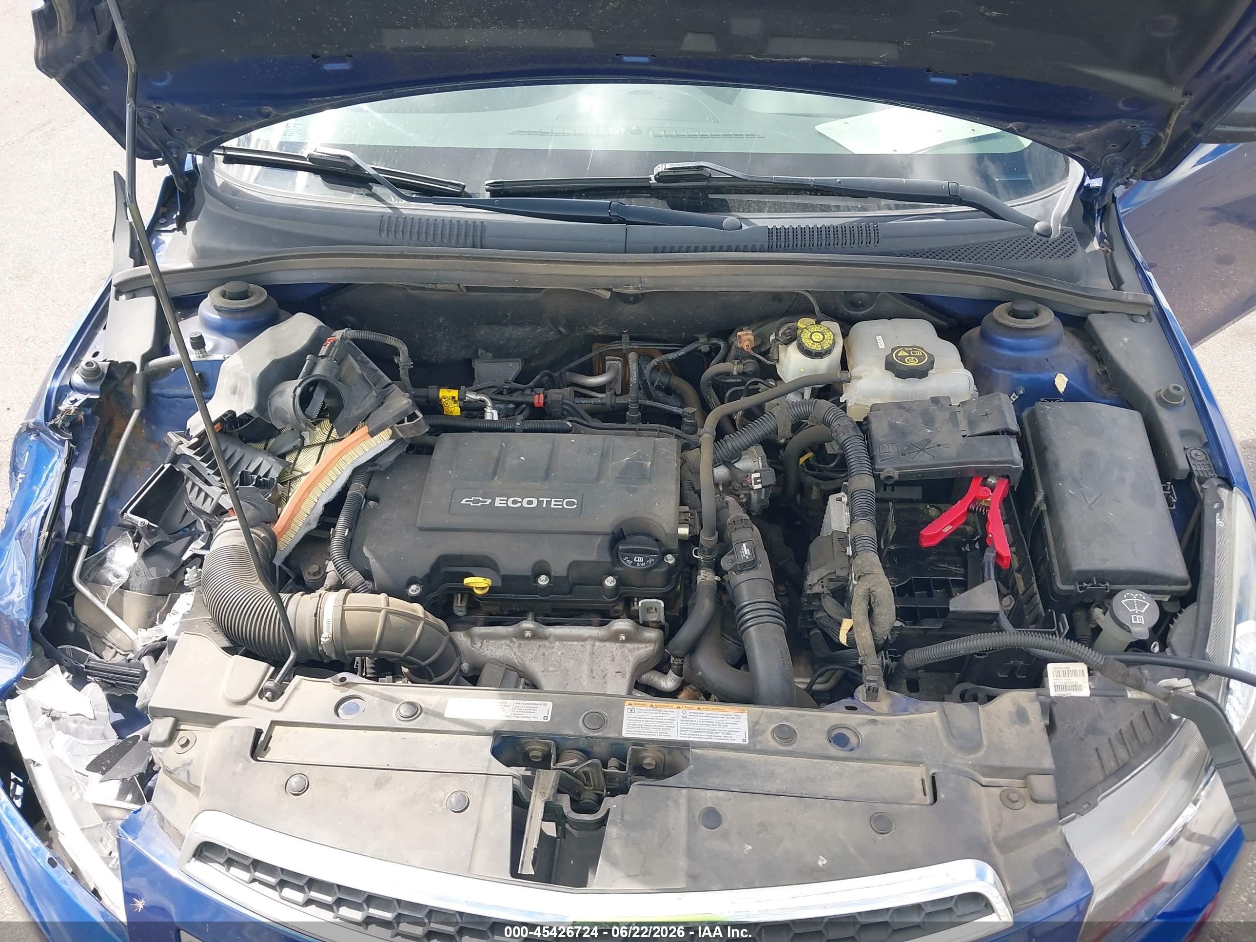 2012 Chevrolet Cruze Eco Blue vin: 1G1PJ5SC3C7289153