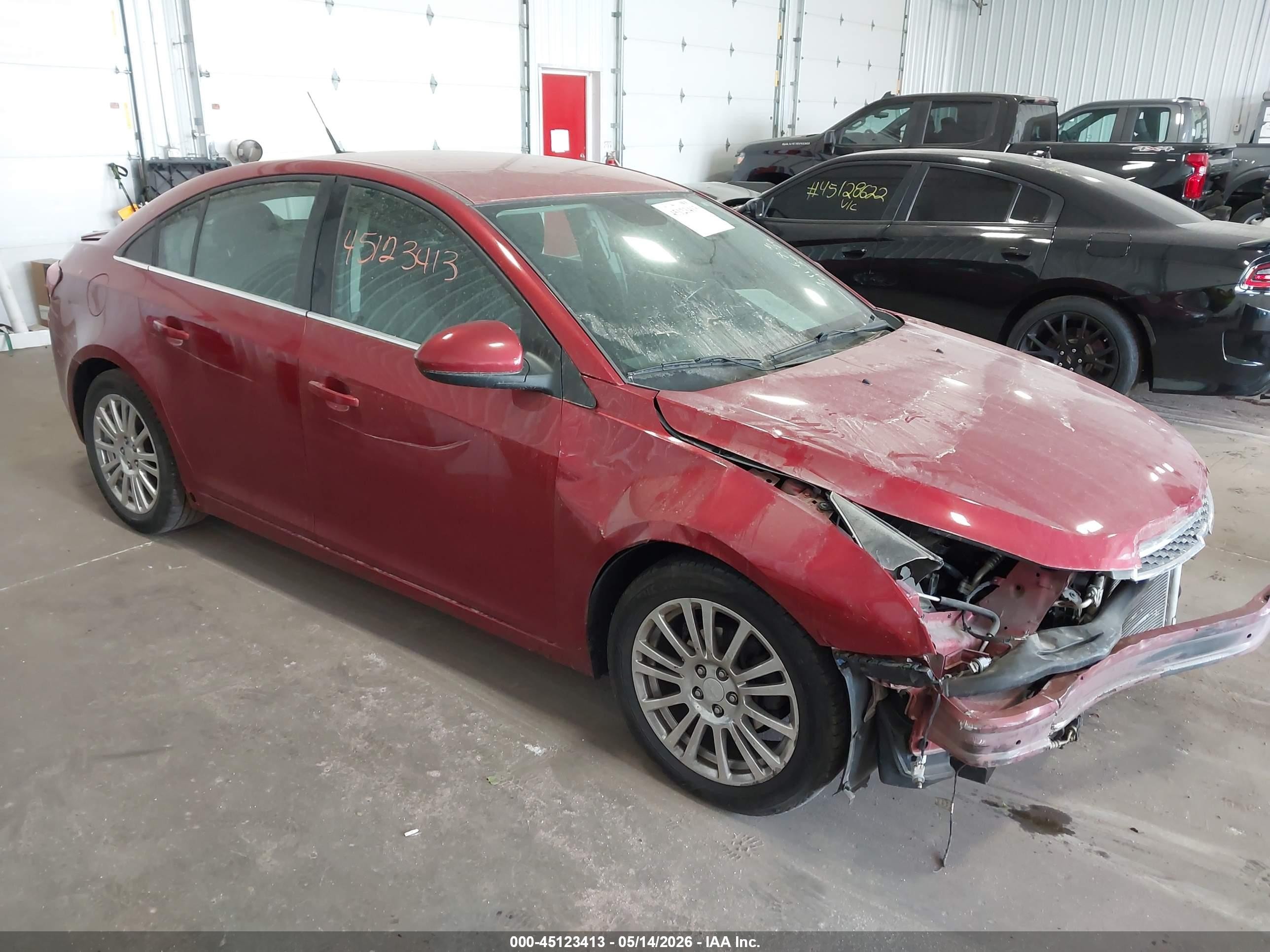 2012 Chevrolet Cruze Eco Red vin: 1G1PJ5SC3C7392055