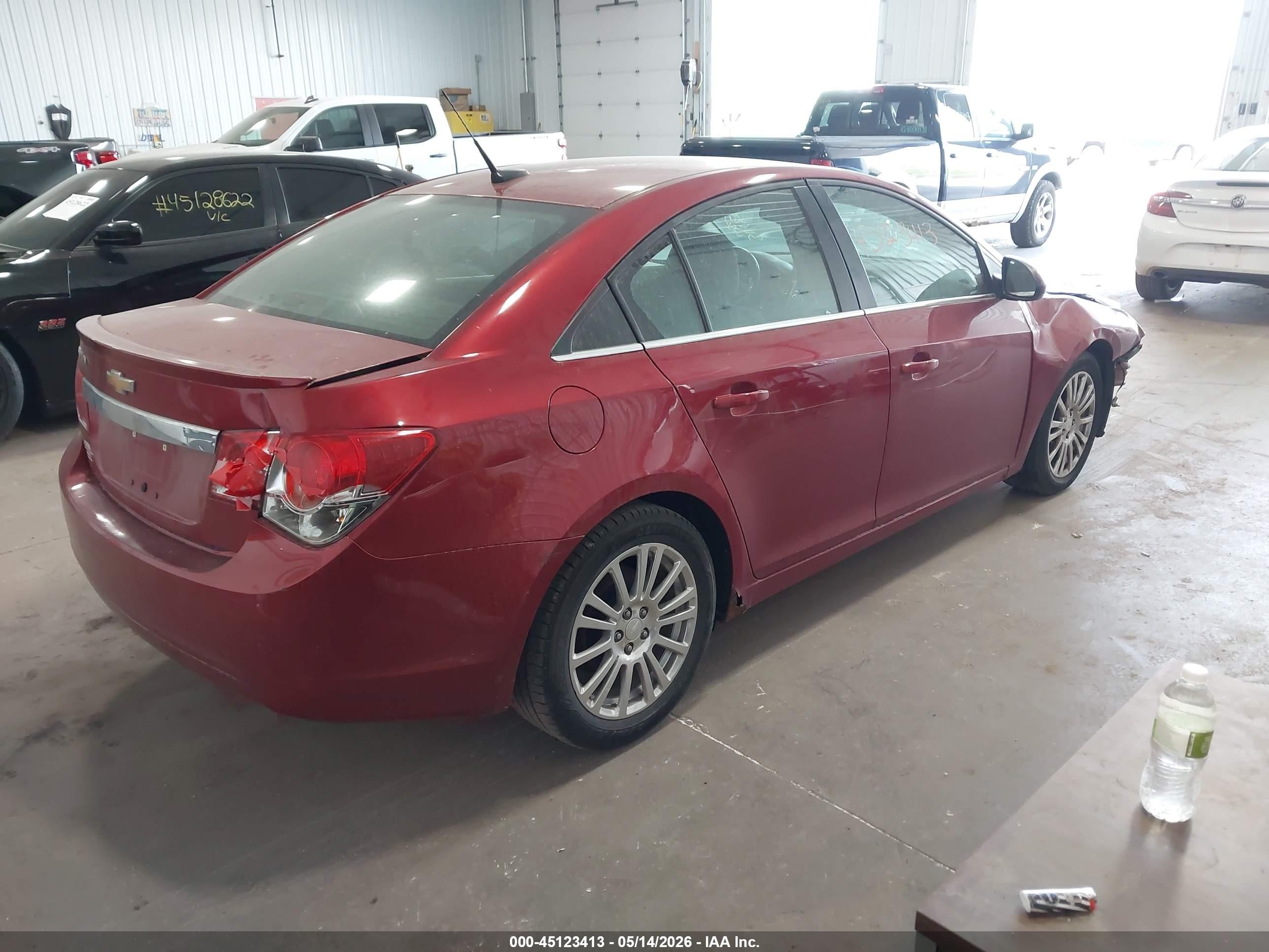 2012 Chevrolet Cruze Eco Red vin: 1G1PJ5SC3C7392055