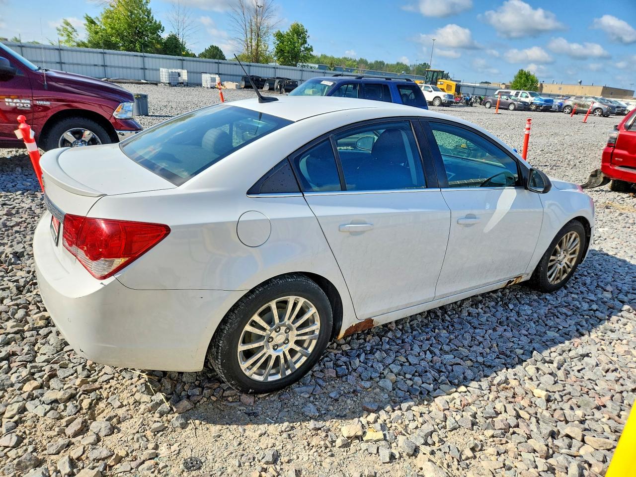2012 Chevrolet Cruze Eco White vin: 1G1PJ5SC4C7181298