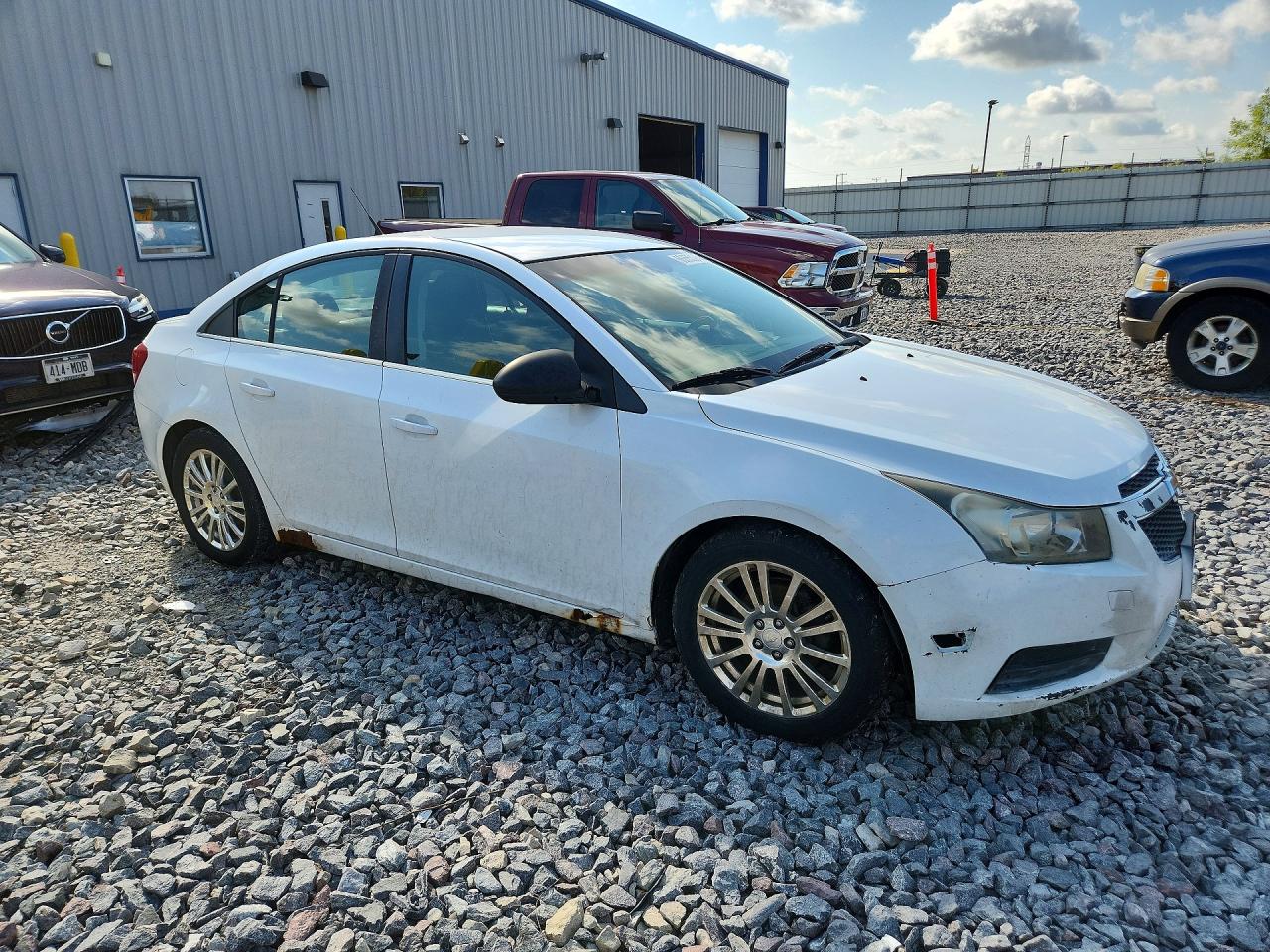 2012 Chevrolet Cruze Eco White vin: 1G1PJ5SC4C7181298