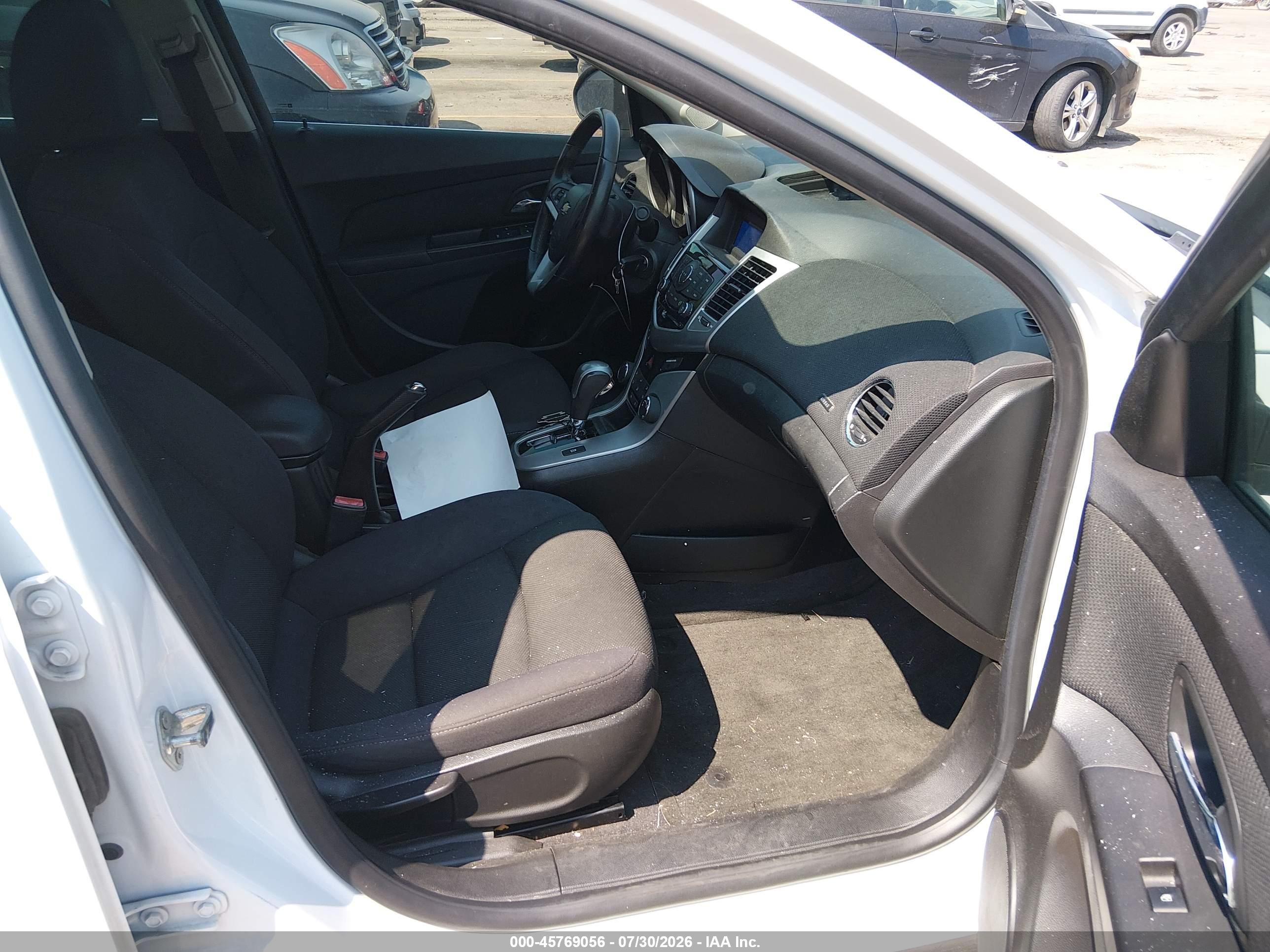 2012 Chevrolet Cruze Eco White vin: 1G1PJ5SC4C7335816