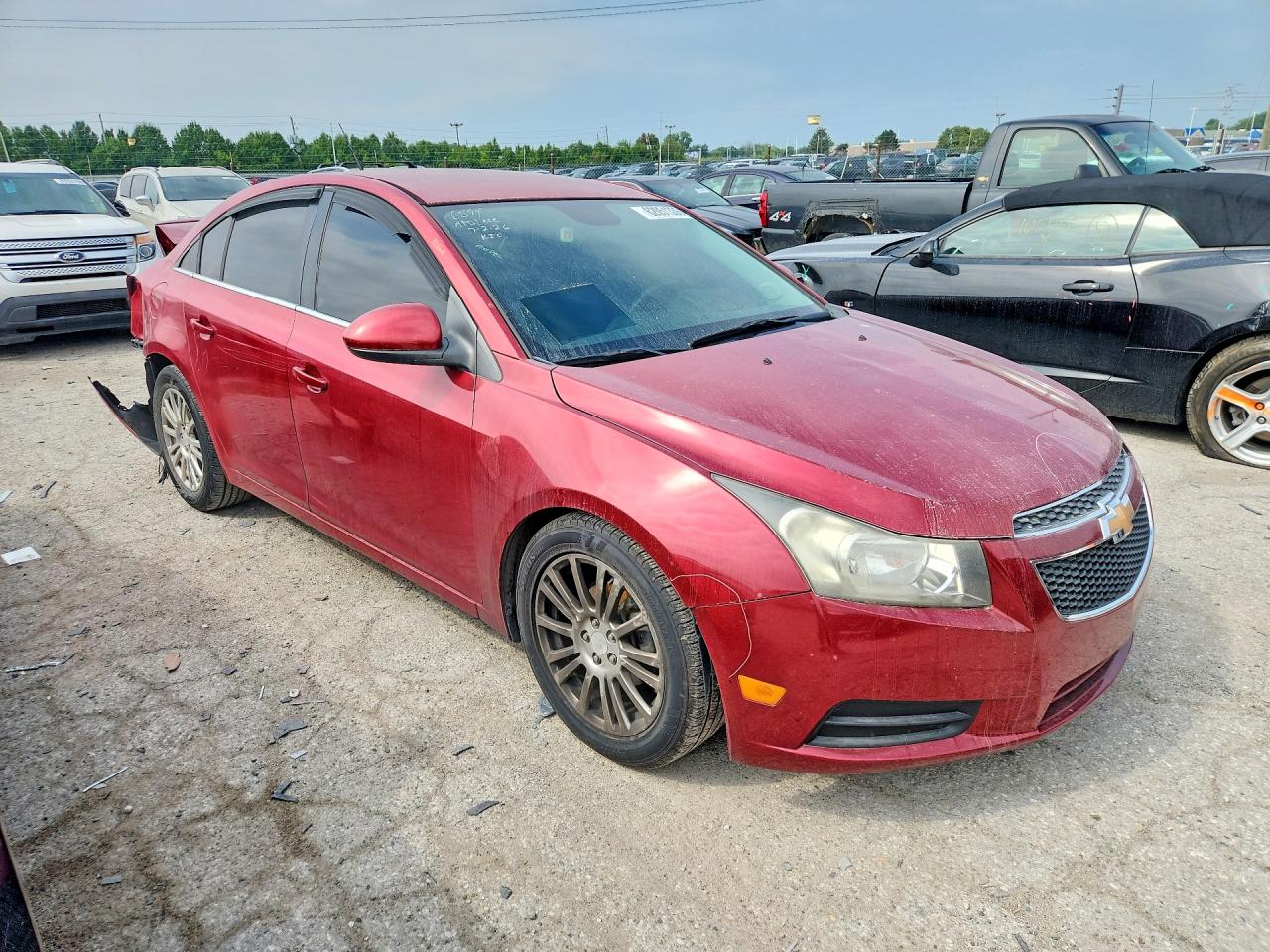 2012 Chevrolet Cruze Eco Burgundy vin: 1G1PJ5SC4C7338120