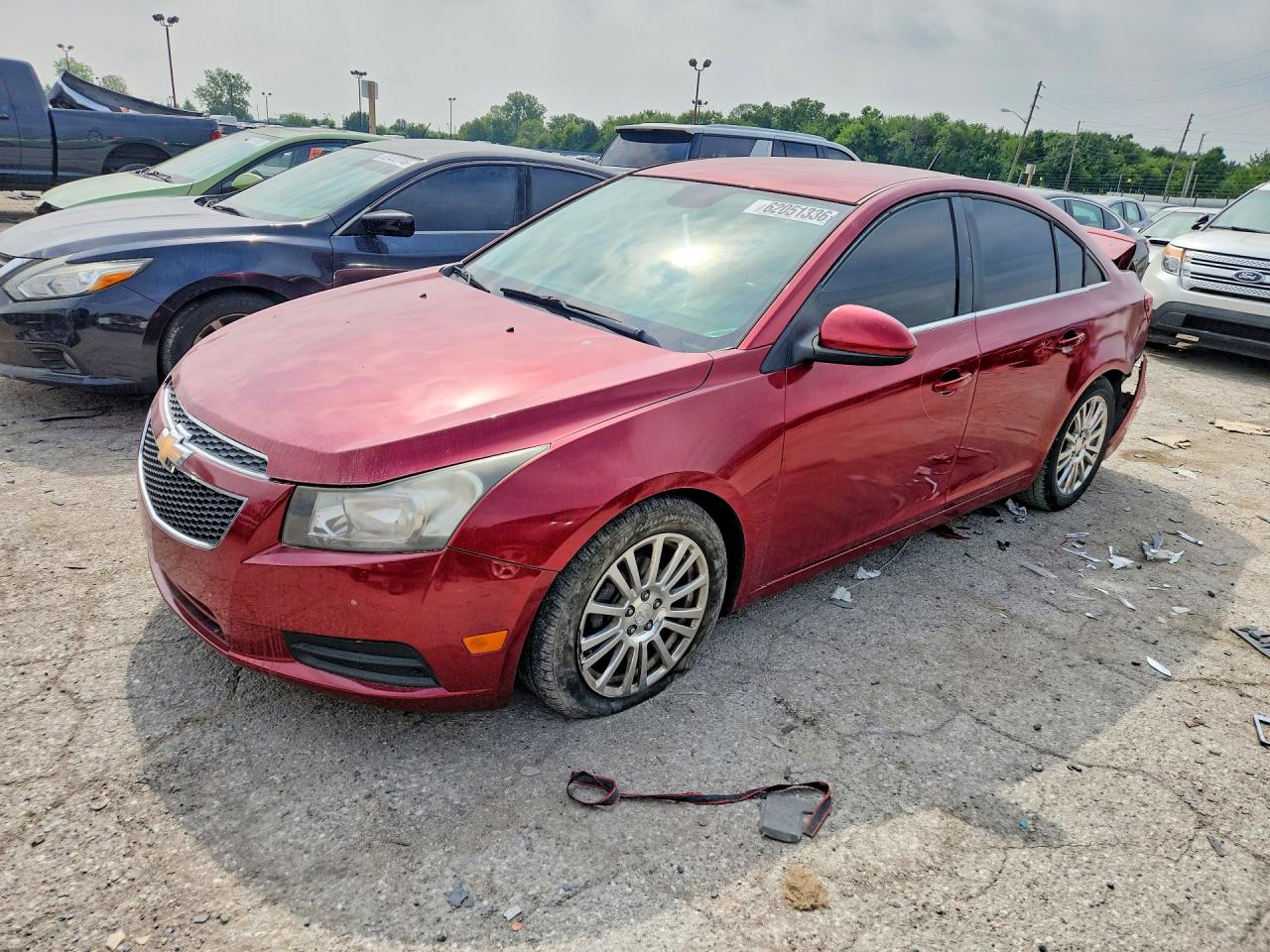 2012 Chevrolet Cruze Eco Burgundy vin: 1G1PJ5SC4C7338120