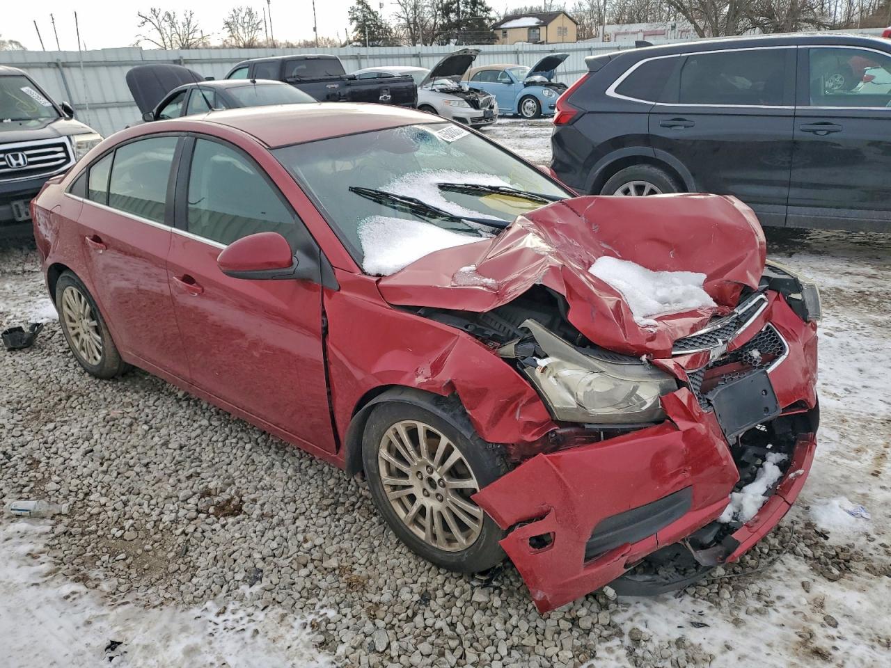 2012 Chevrolet Cruze Eco Red vin: 1G1PJ5SC4C7353314