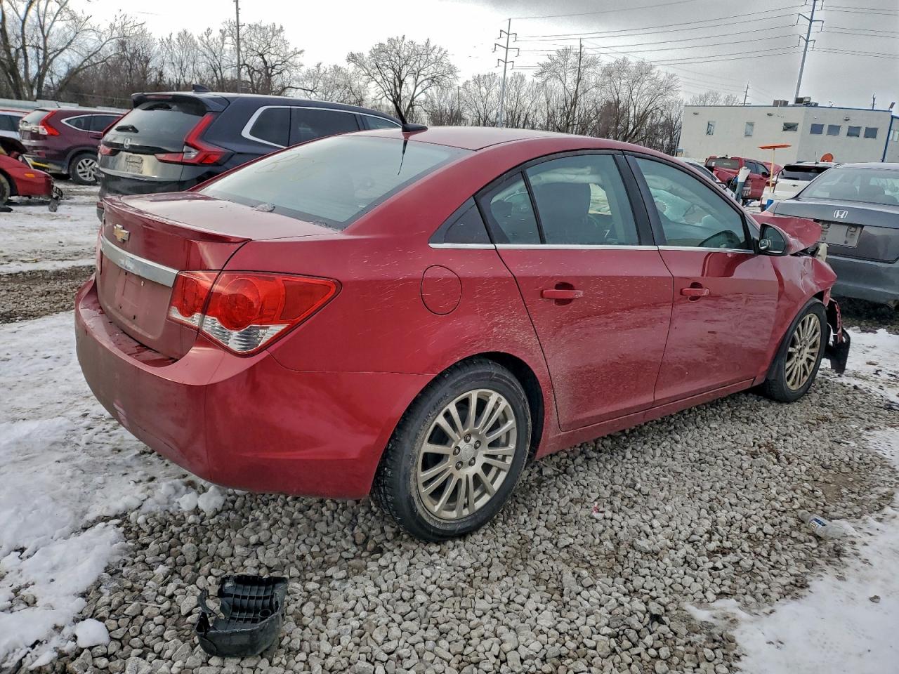 2012 Chevrolet Cruze Eco Red vin: 1G1PJ5SC4C7353314