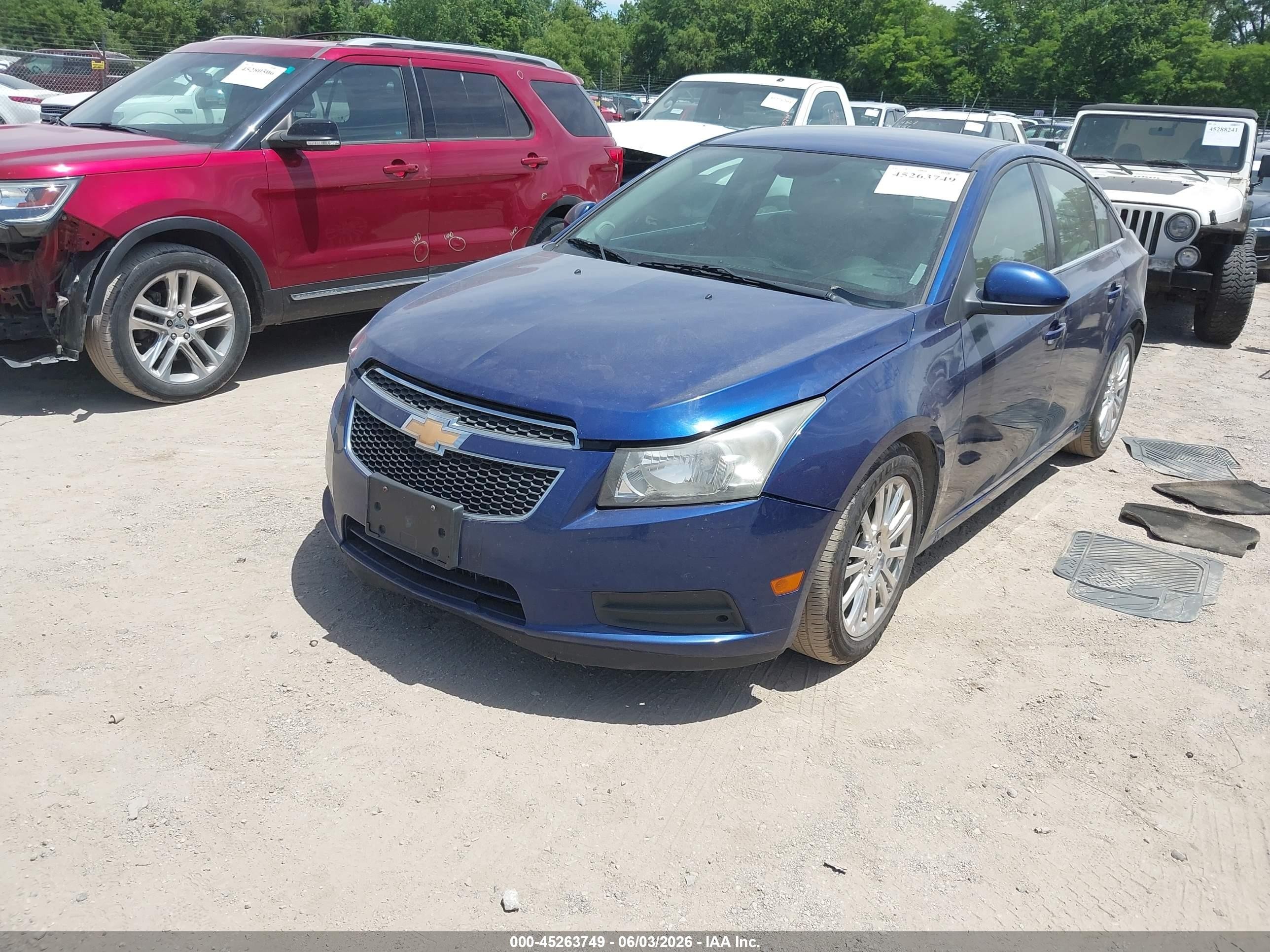 2012 Chevrolet Cruze Eco Blue vin: 1G1PJ5SC4C7371604