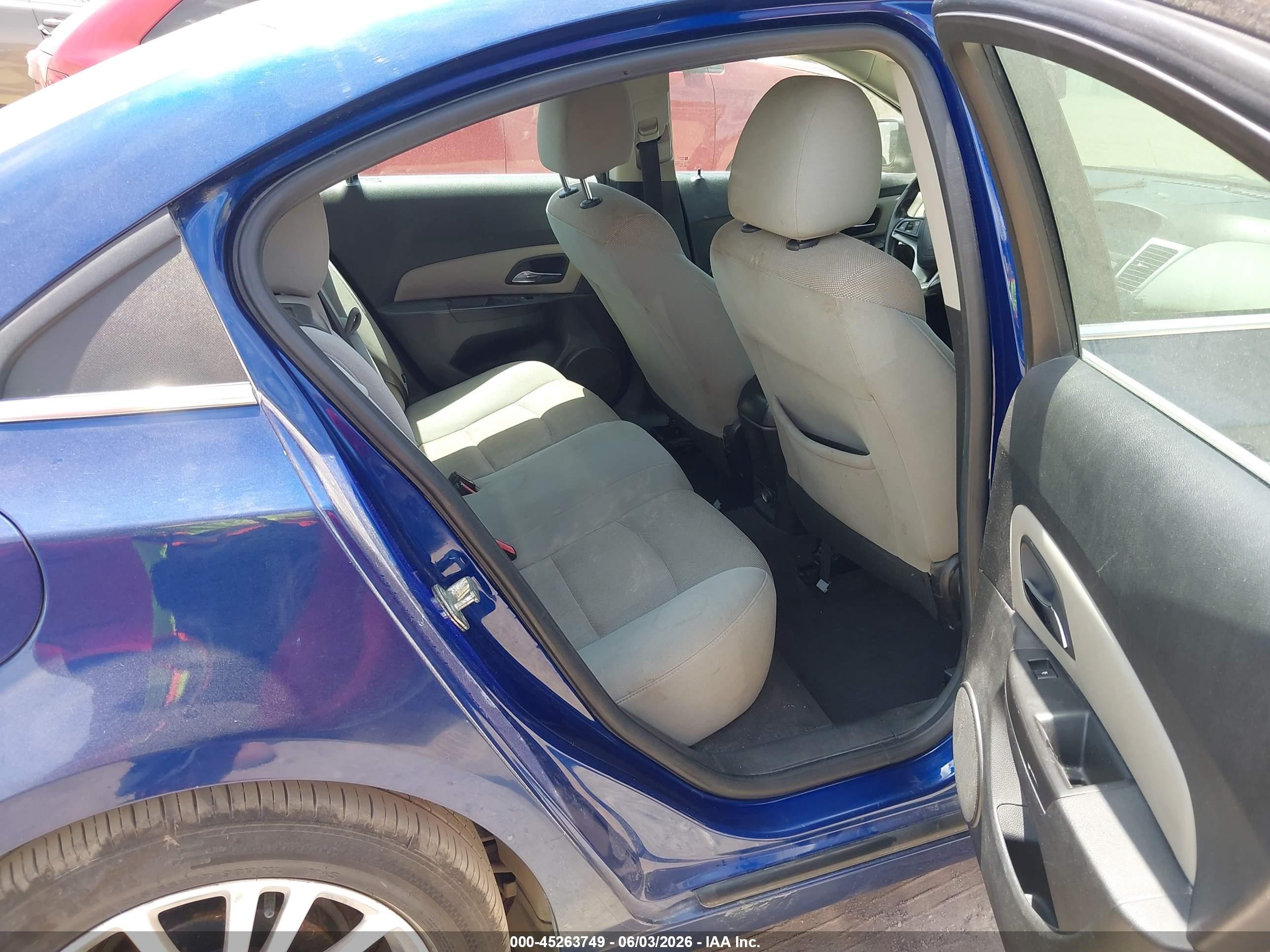 2012 Chevrolet Cruze Eco Blue vin: 1G1PJ5SC4C7371604