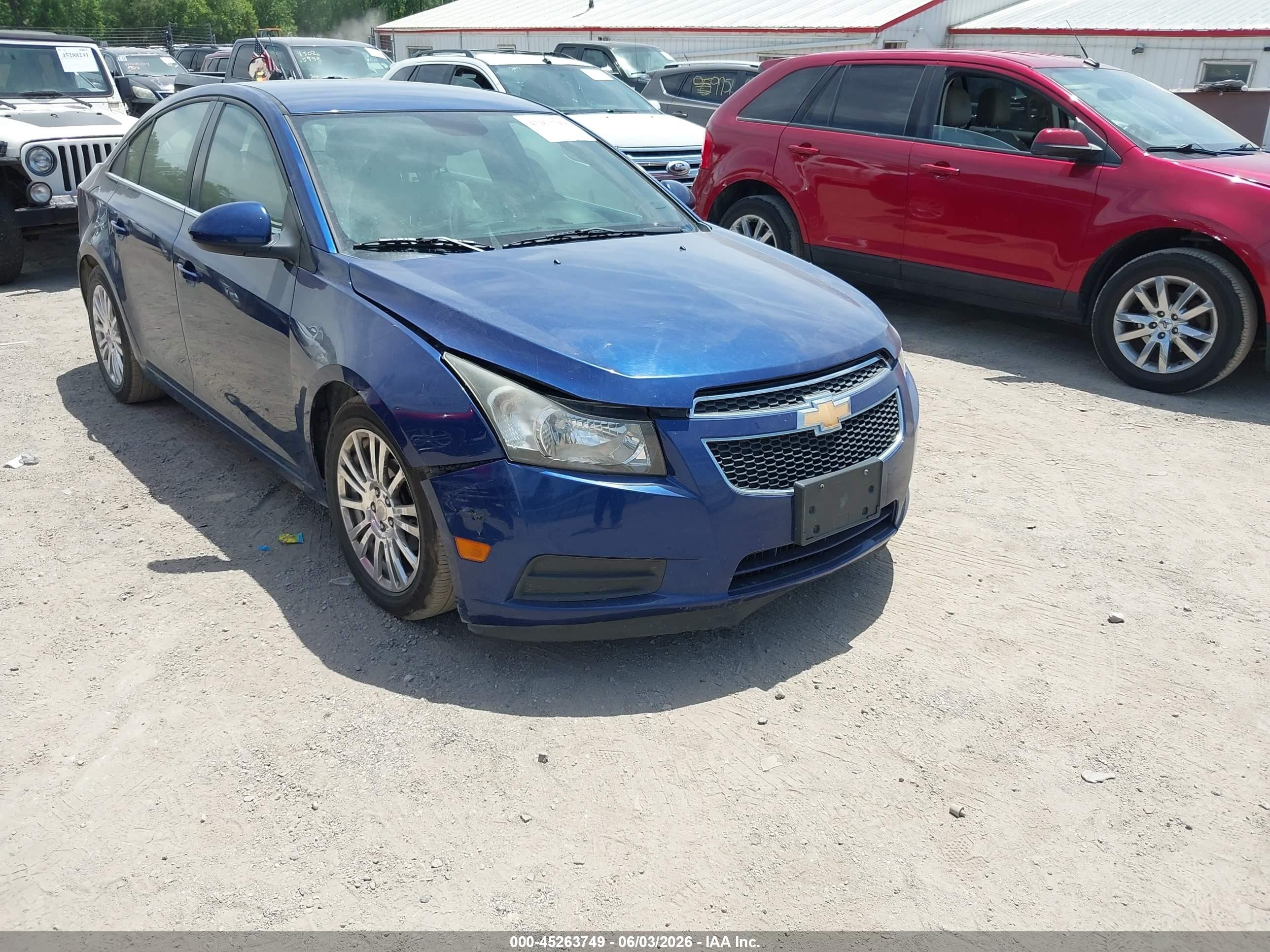 2012 Chevrolet Cruze Eco Blue vin: 1G1PJ5SC4C7371604