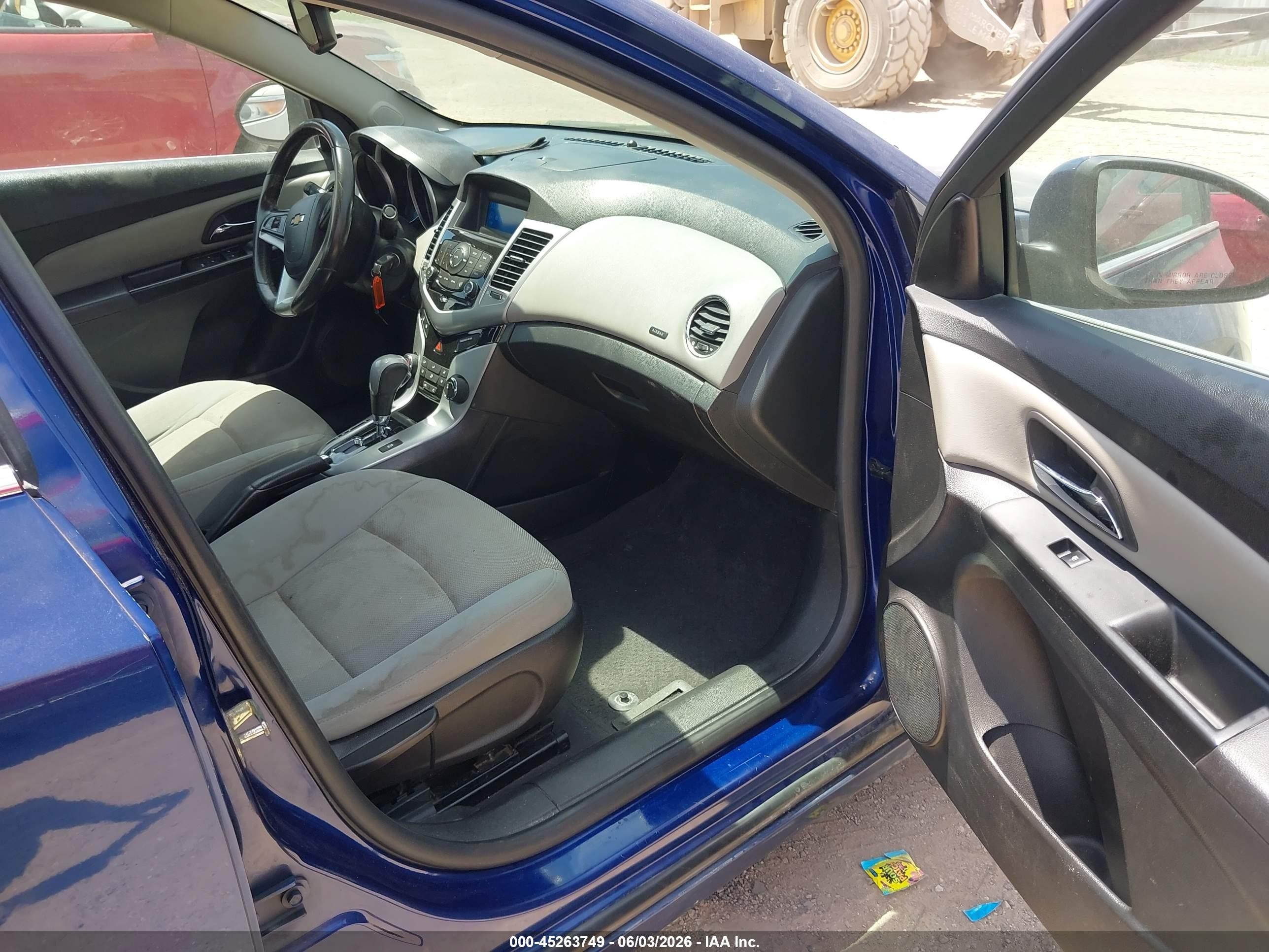 2012 Chevrolet Cruze Eco Blue vin: 1G1PJ5SC4C7371604