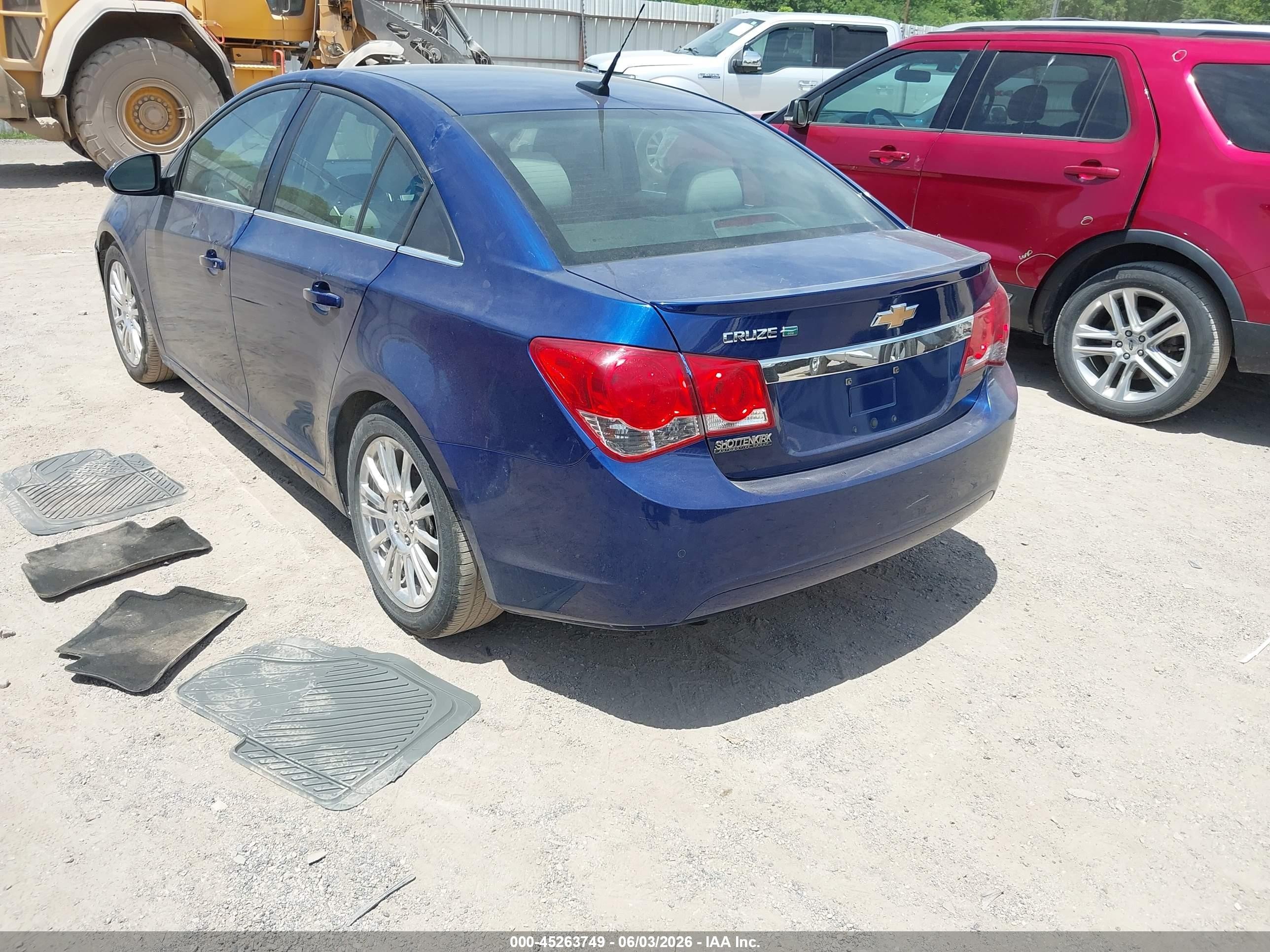 2012 Chevrolet Cruze Eco Blue vin: 1G1PJ5SC4C7371604