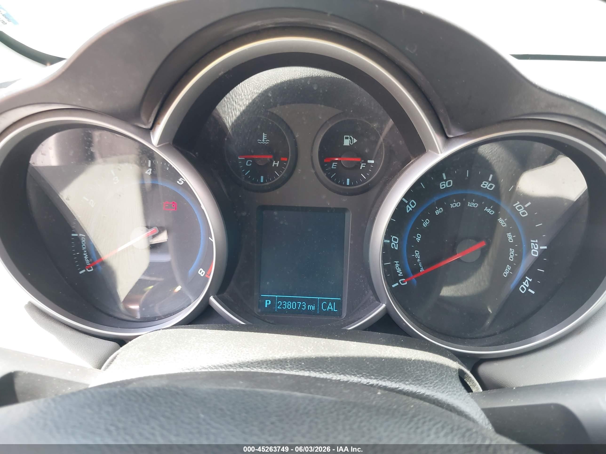 2012 Chevrolet Cruze Eco Blue vin: 1G1PJ5SC4C7371604