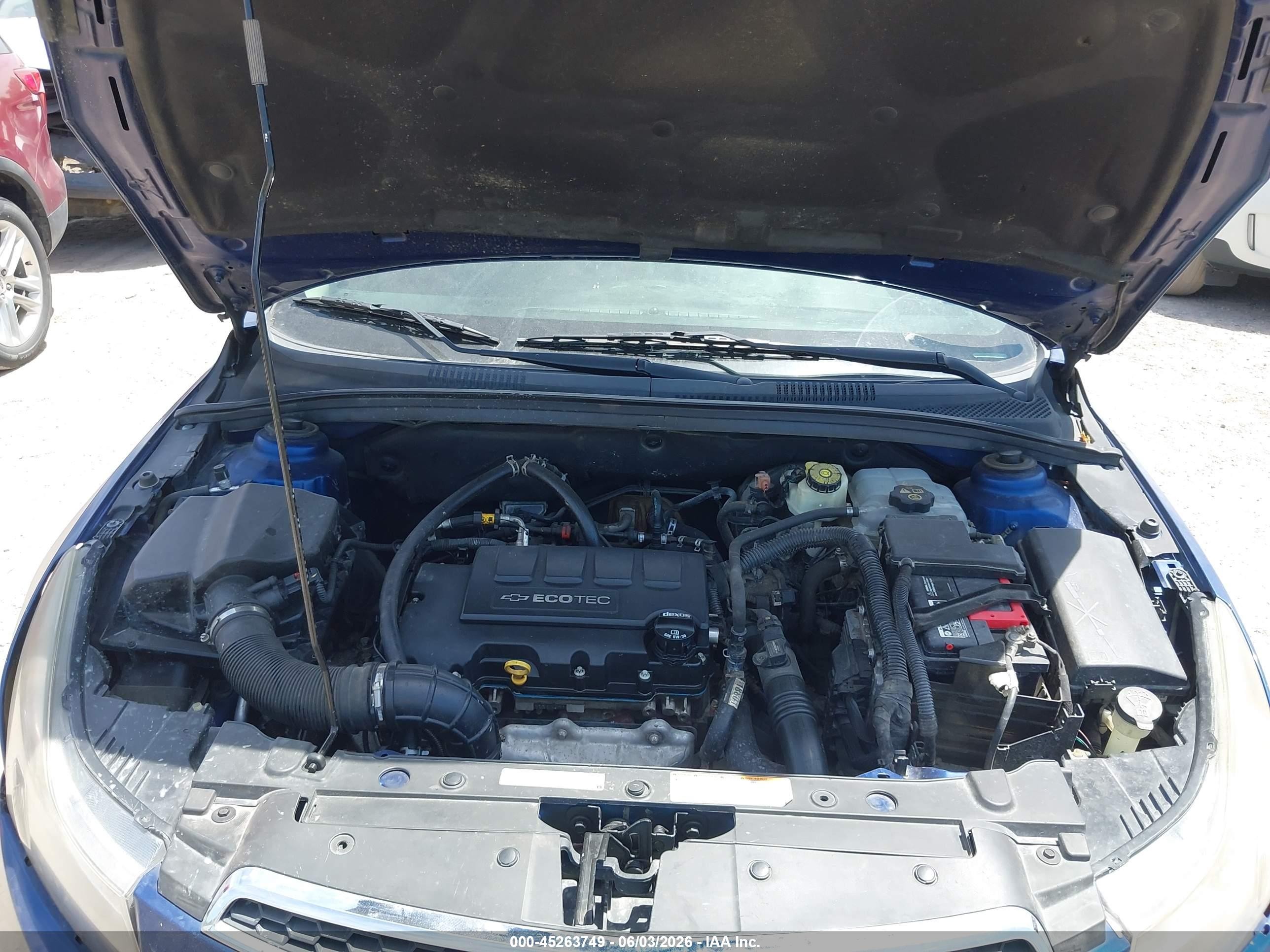 2012 Chevrolet Cruze Eco Blue vin: 1G1PJ5SC4C7371604
