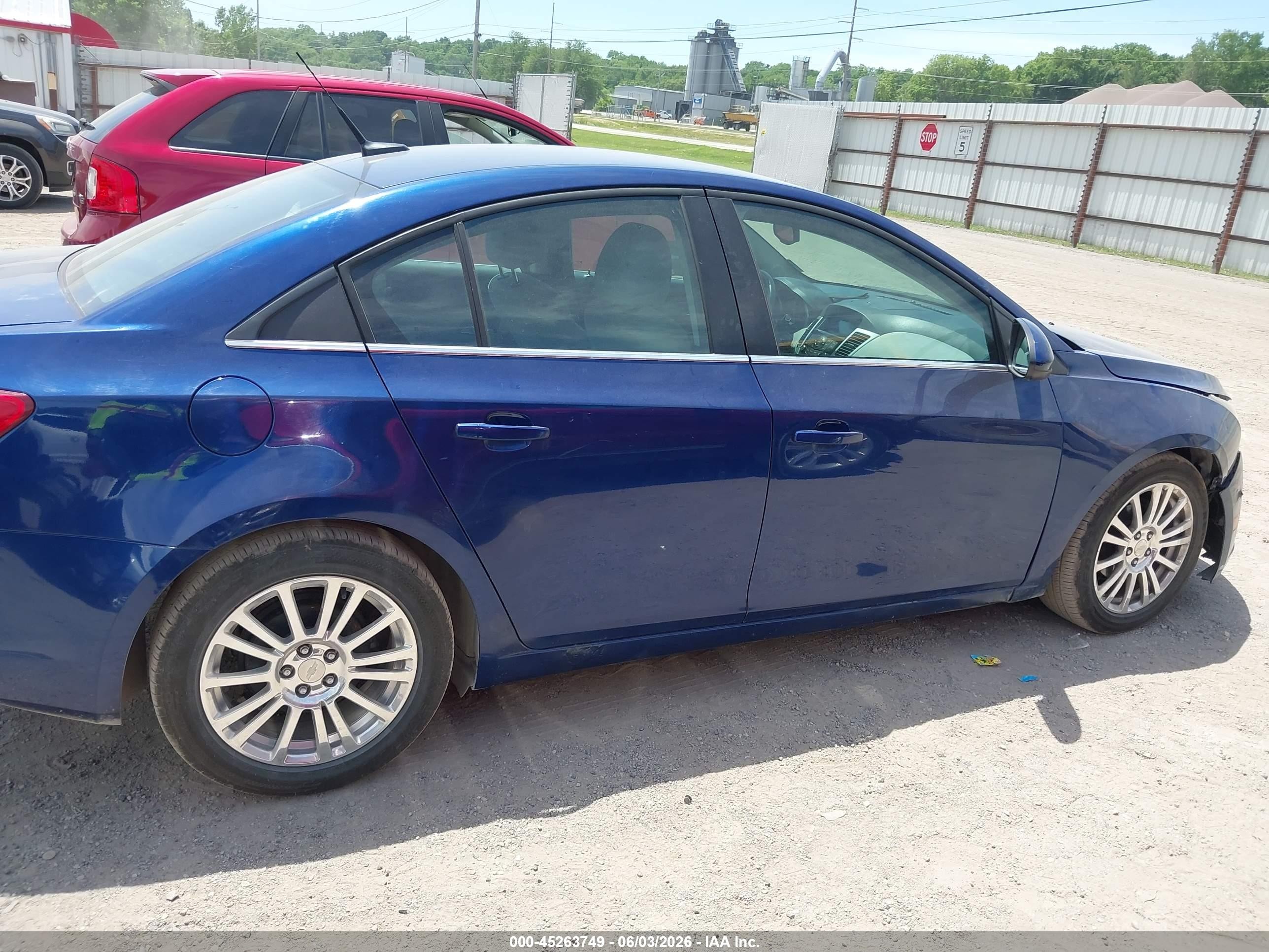 2012 Chevrolet Cruze Eco Blue vin: 1G1PJ5SC4C7371604