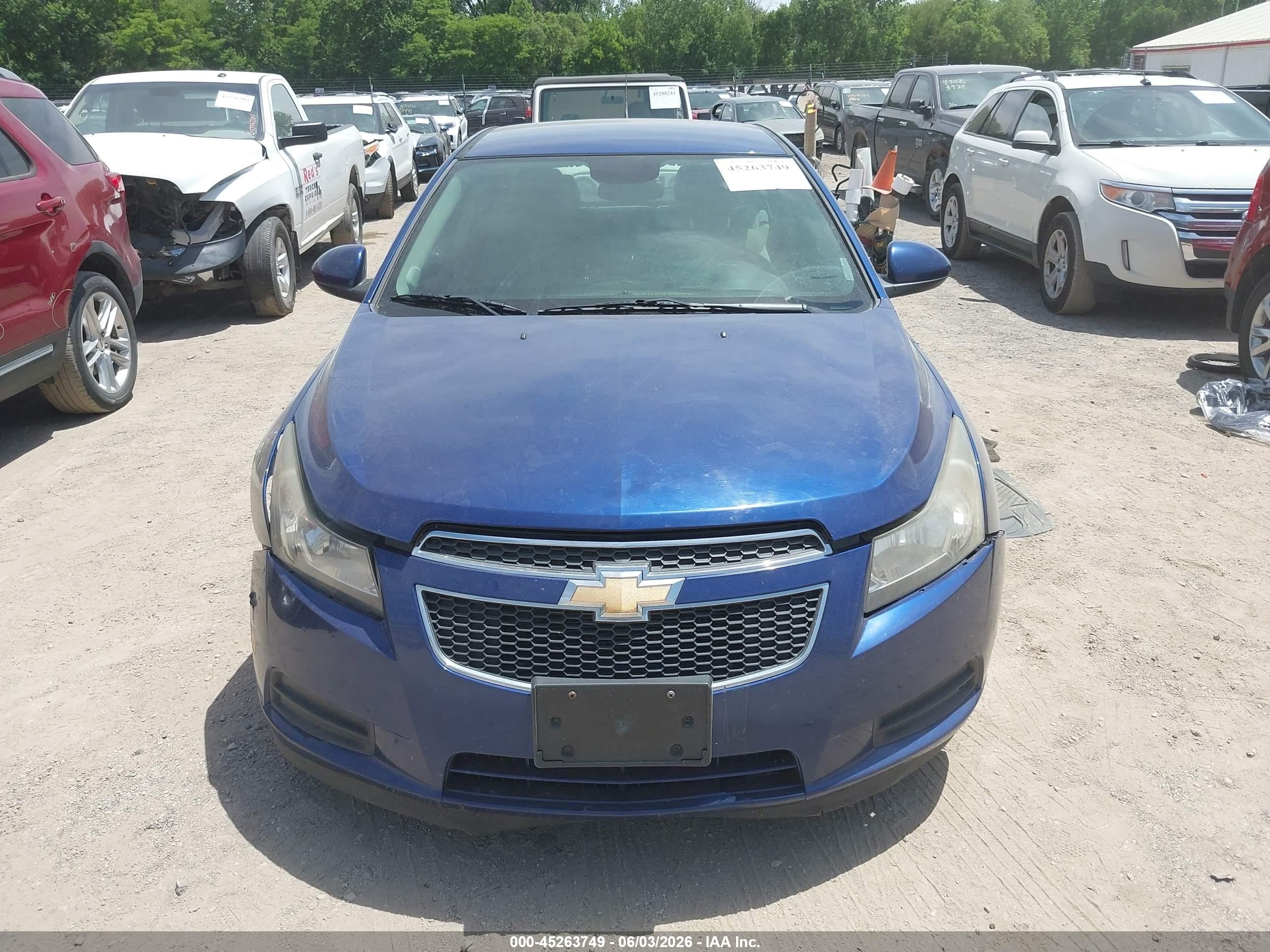 2012 Chevrolet Cruze Eco Blue vin: 1G1PJ5SC4C7371604