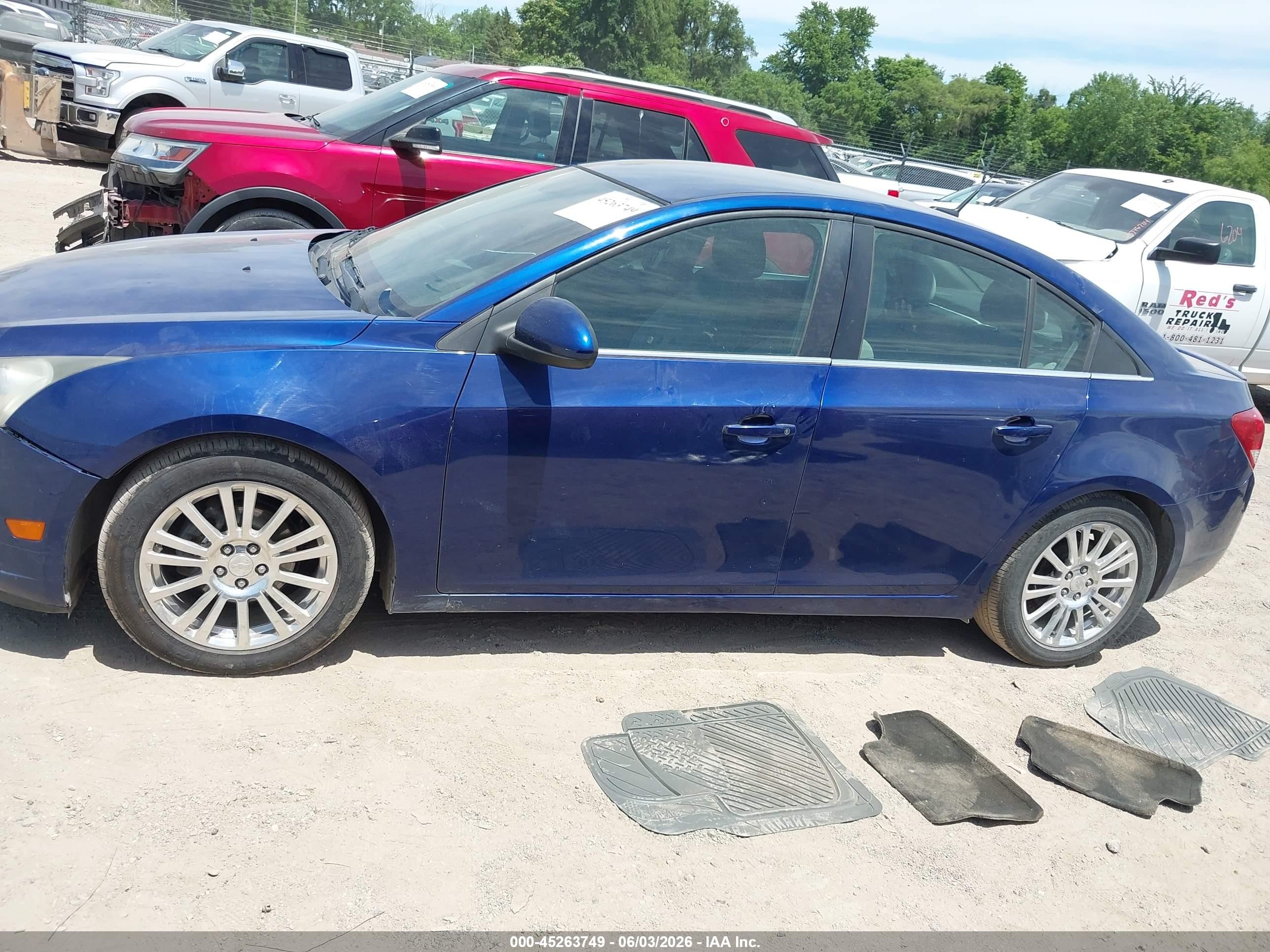 2012 Chevrolet Cruze Eco Blue vin: 1G1PJ5SC4C7371604