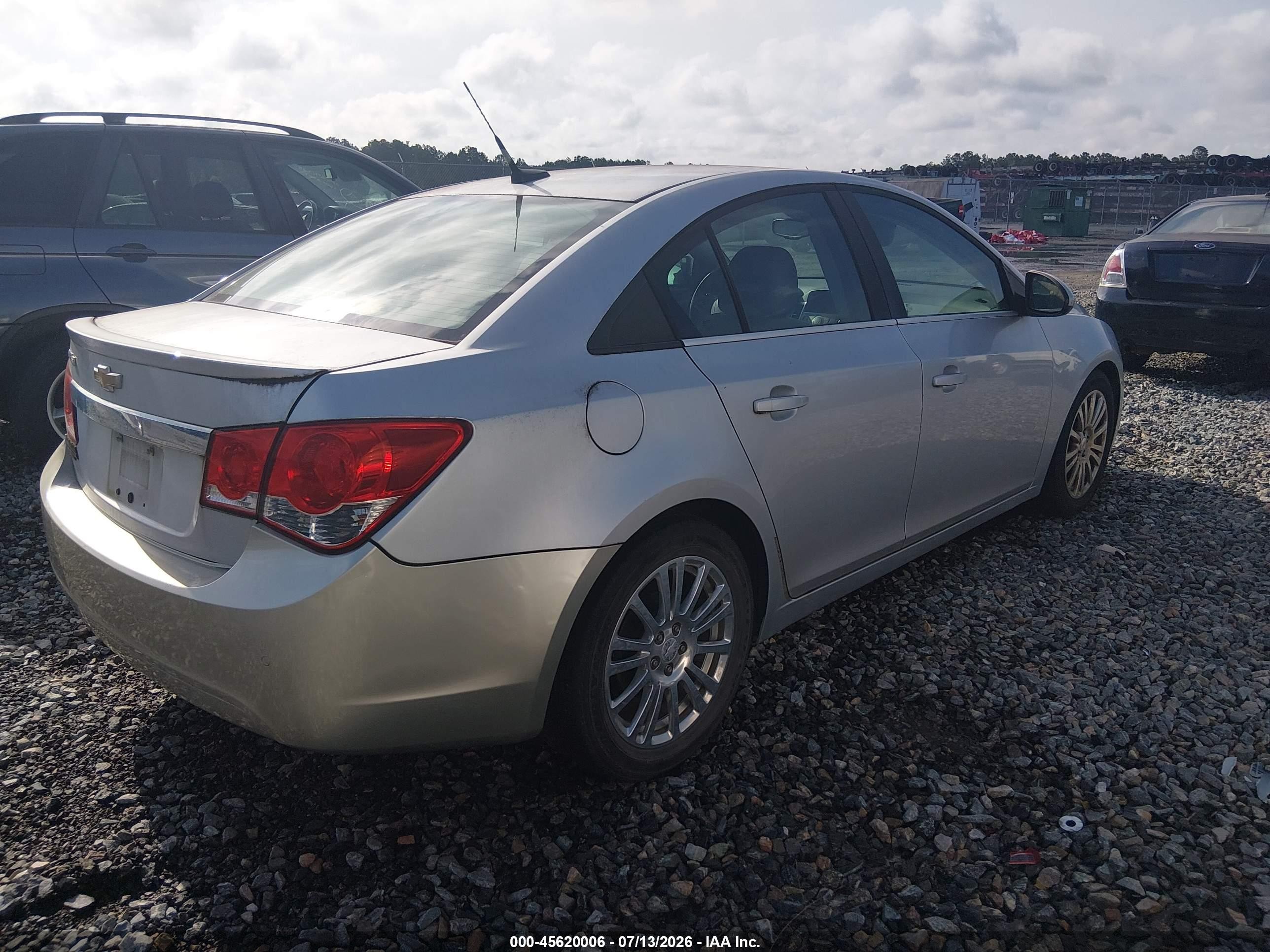 2012 Chevrolet Cruze Eco Silver vin: 1G1PJ5SC4C7399659