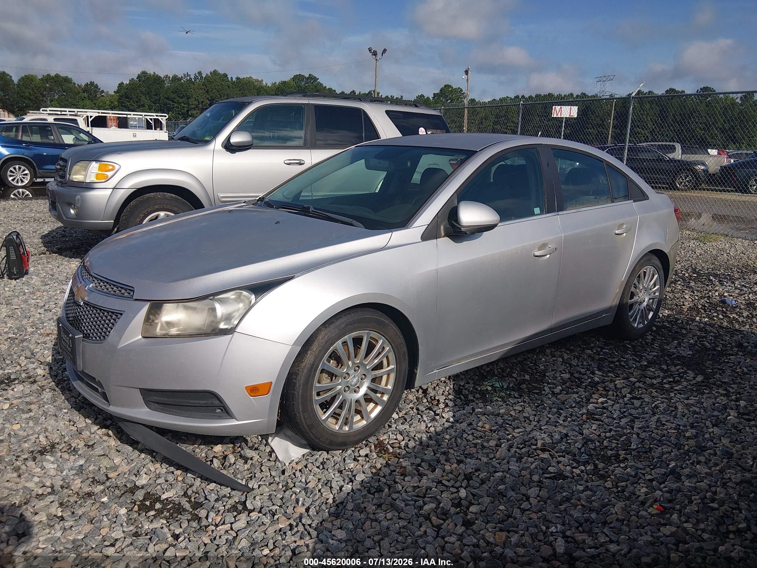 2012 Chevrolet Cruze Eco Silver vin: 1G1PJ5SC4C7399659