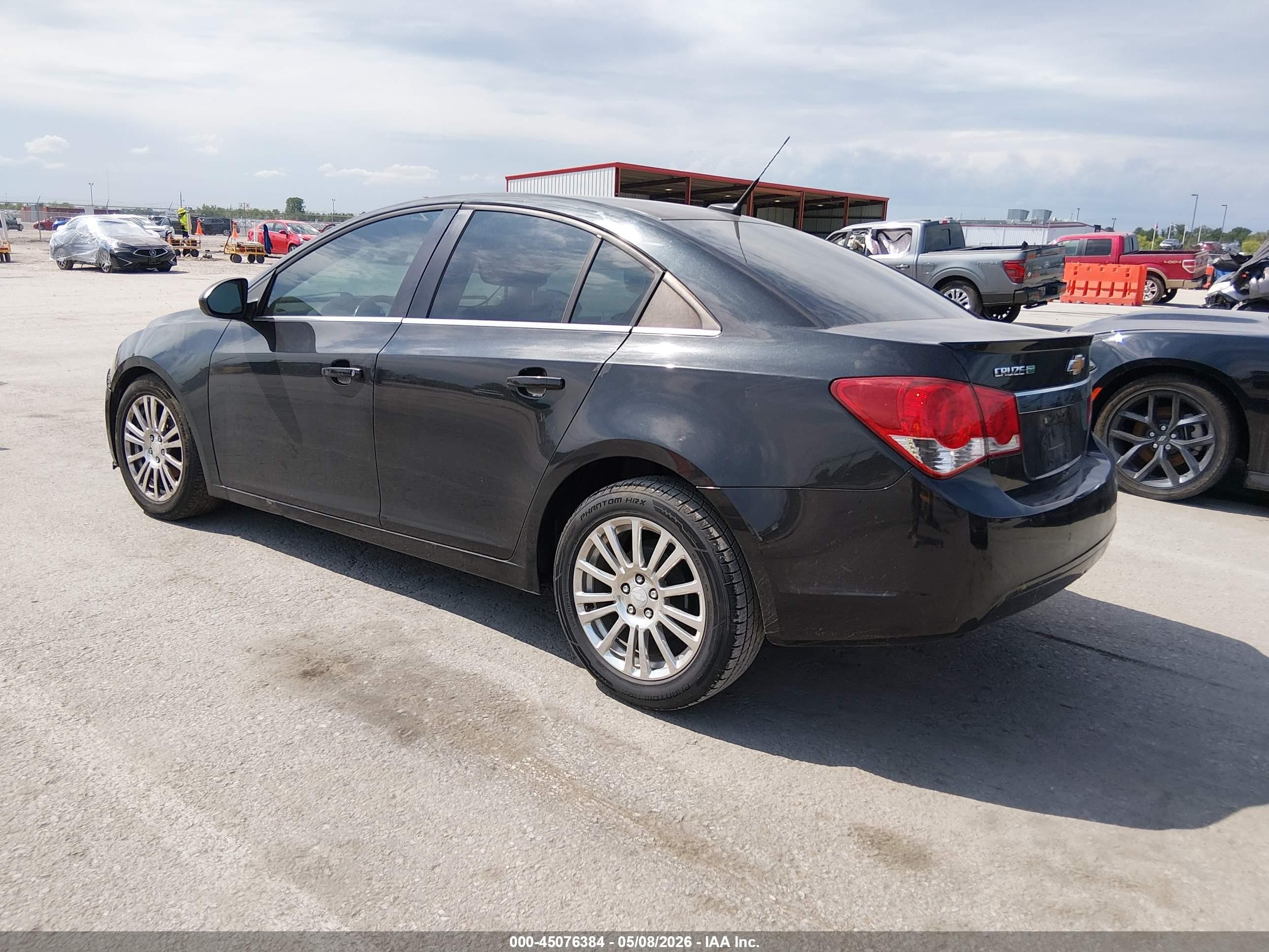 2012 Chevrolet Cruze Eco Black vin: 1G1PJ5SC5C7199616