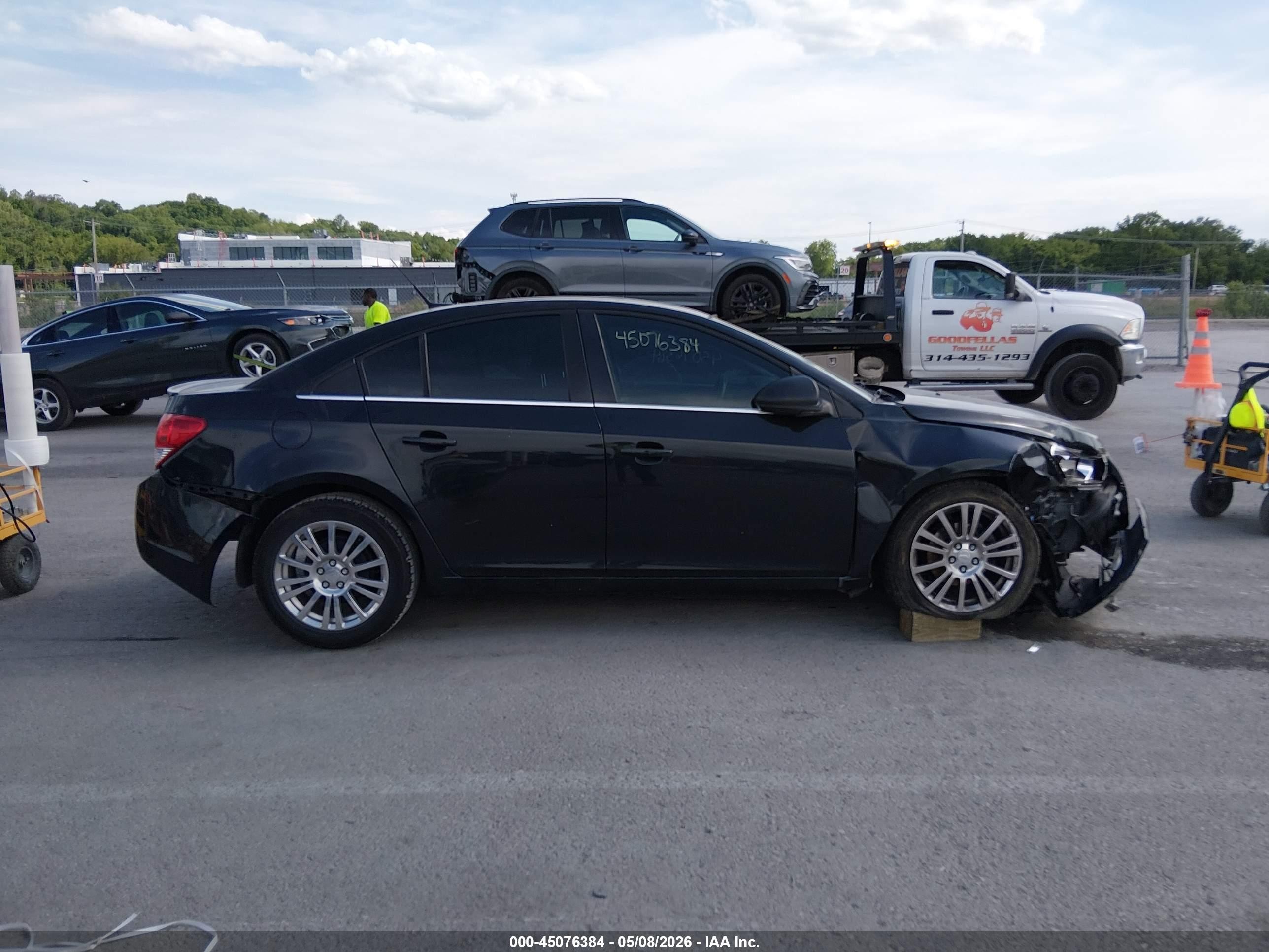 2012 Chevrolet Cruze Eco Black vin: 1G1PJ5SC5C7199616
