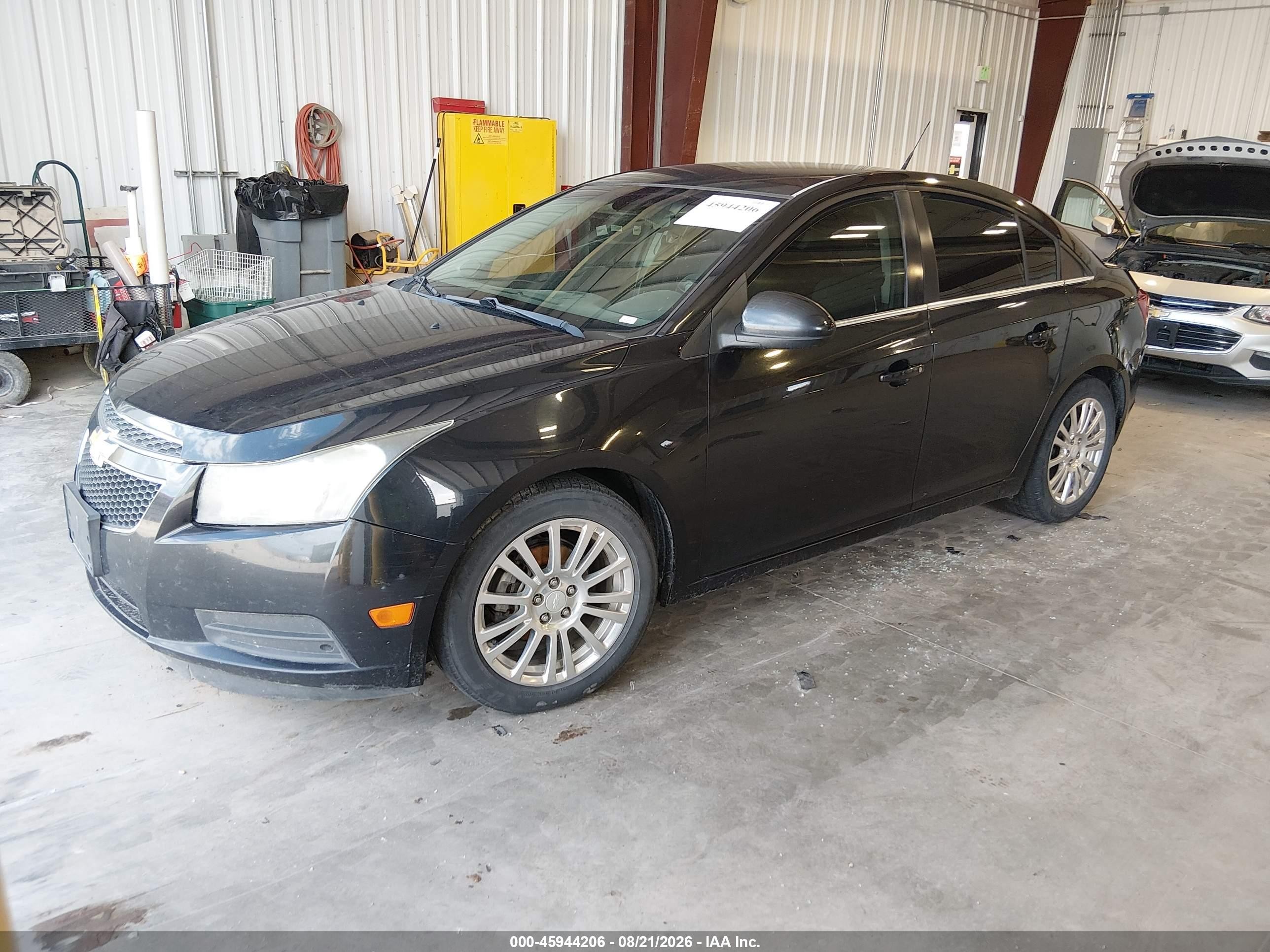2012 Chevrolet Cruze Eco Black vin: 1G1PJ5SC5C7319883